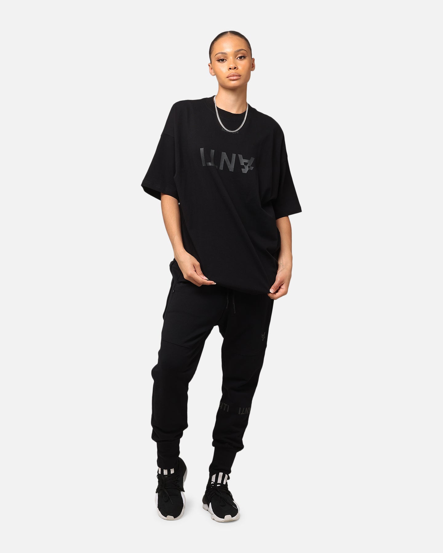 The Anti Order Merch Boxy T-Shirt Black/Black、mySite、zt4zffjzw