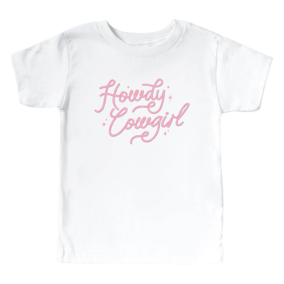 Howdy Cowgirl Kids Graphic Tee | White、mySite、layawaytickets