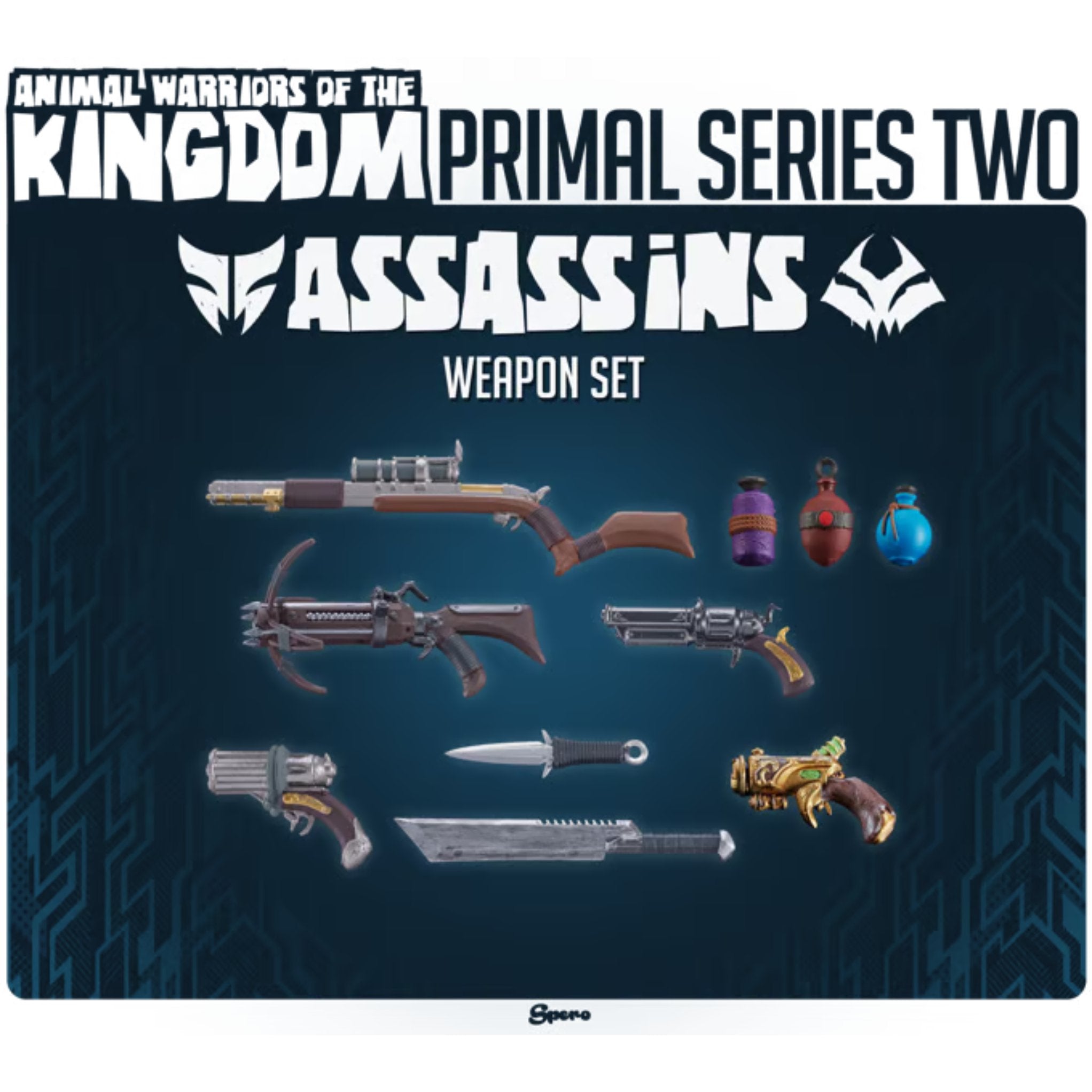 Animal Warriors of The Kingdom Primal Collection Series 2 Assassins Weapon Set、mySite、hgirdovlk