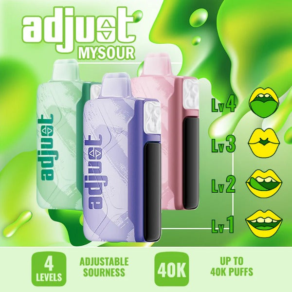 Adjust MySour 40,000 Puffs Disposable、mySite、zt4zffjzw