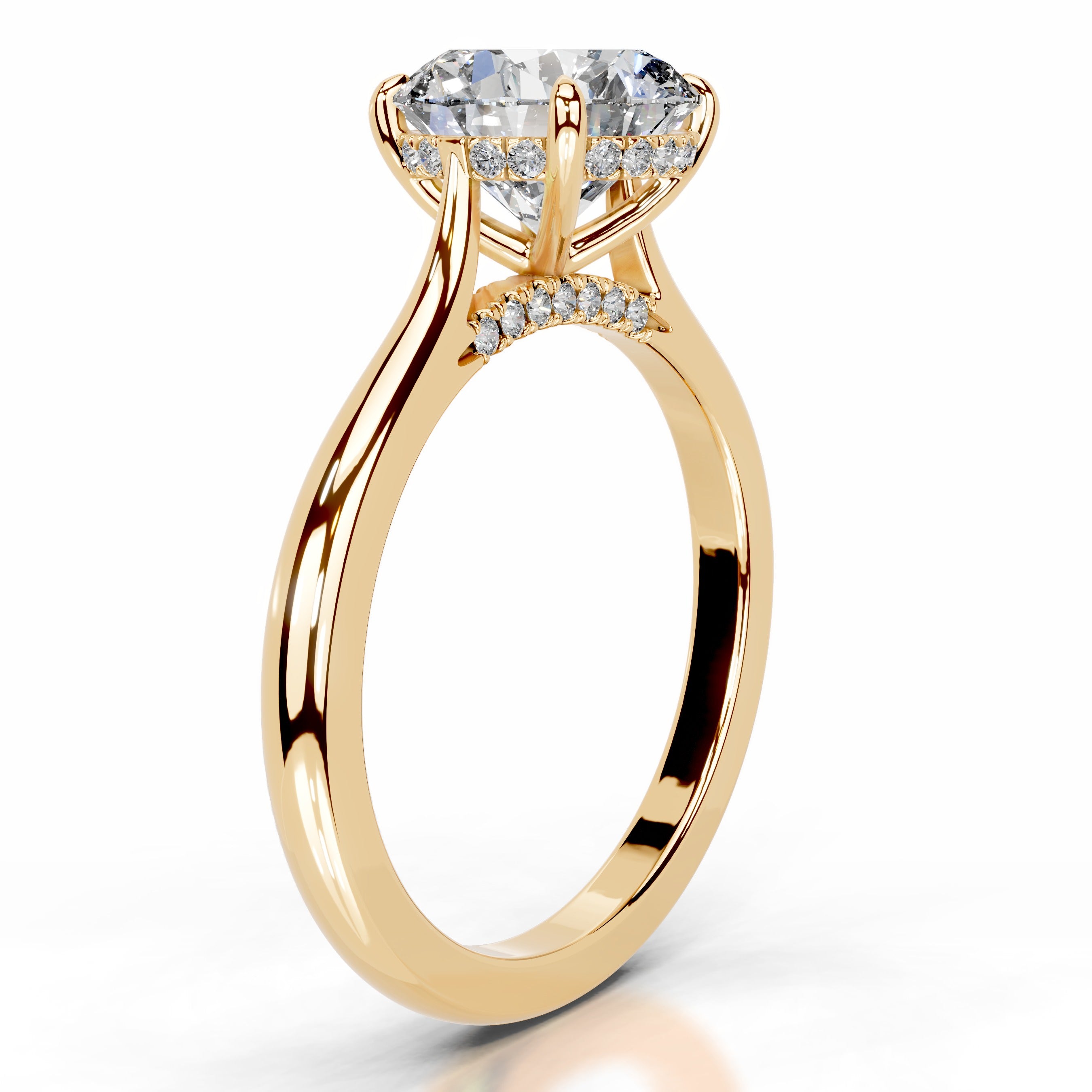 Kiara Diamond Engagement Ring - 18K Yellow Gold、mySite、hinf8tx79