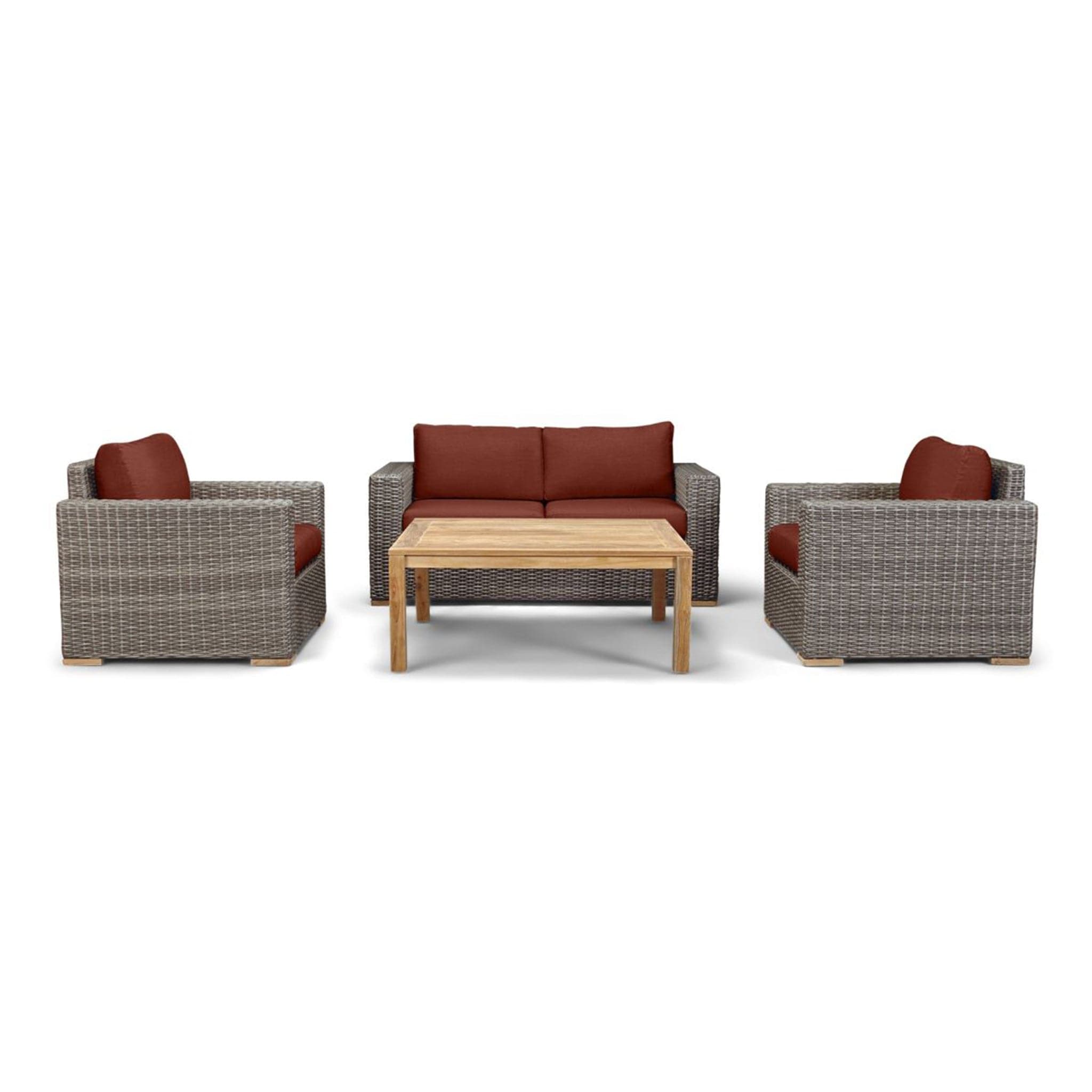 Dune Teak 4 Piece Loveseat Set、mySite、neckold