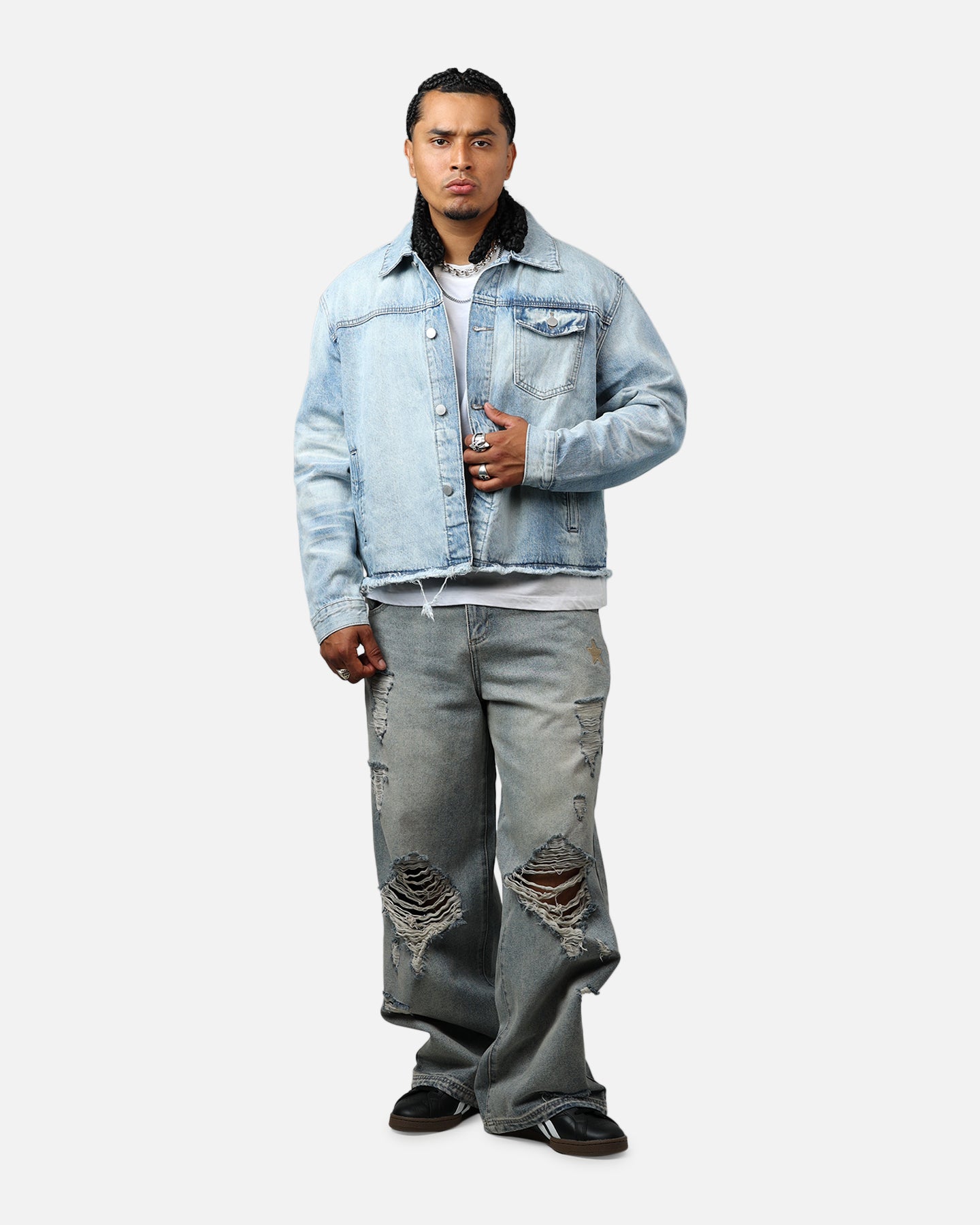 MNML Sun Washed Denim Jacket Light Blue、mySite、zt4zffjzw
