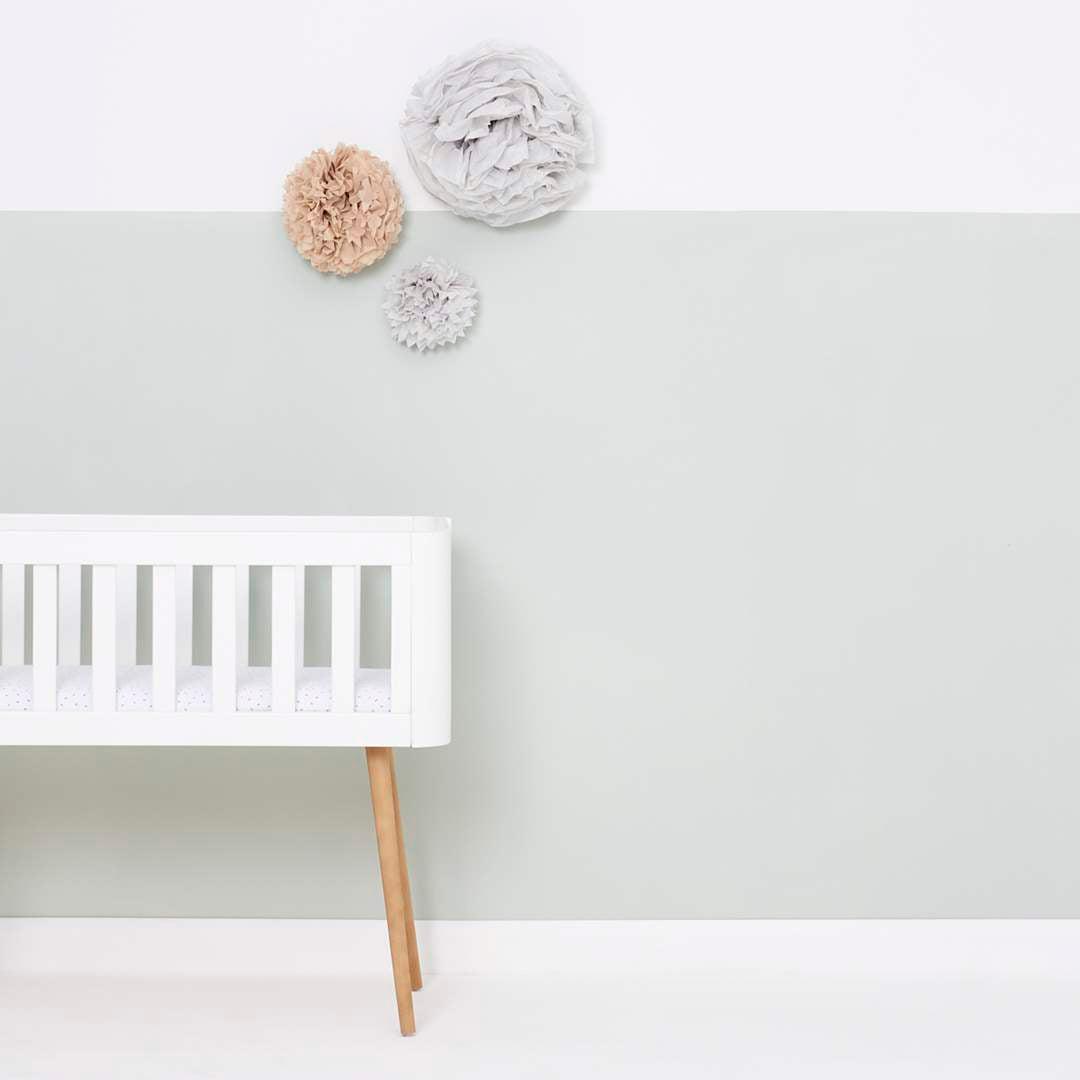  The Little Green Sheep Organic Crib Fitted Sheet - White Rice、mySite、merchandisen