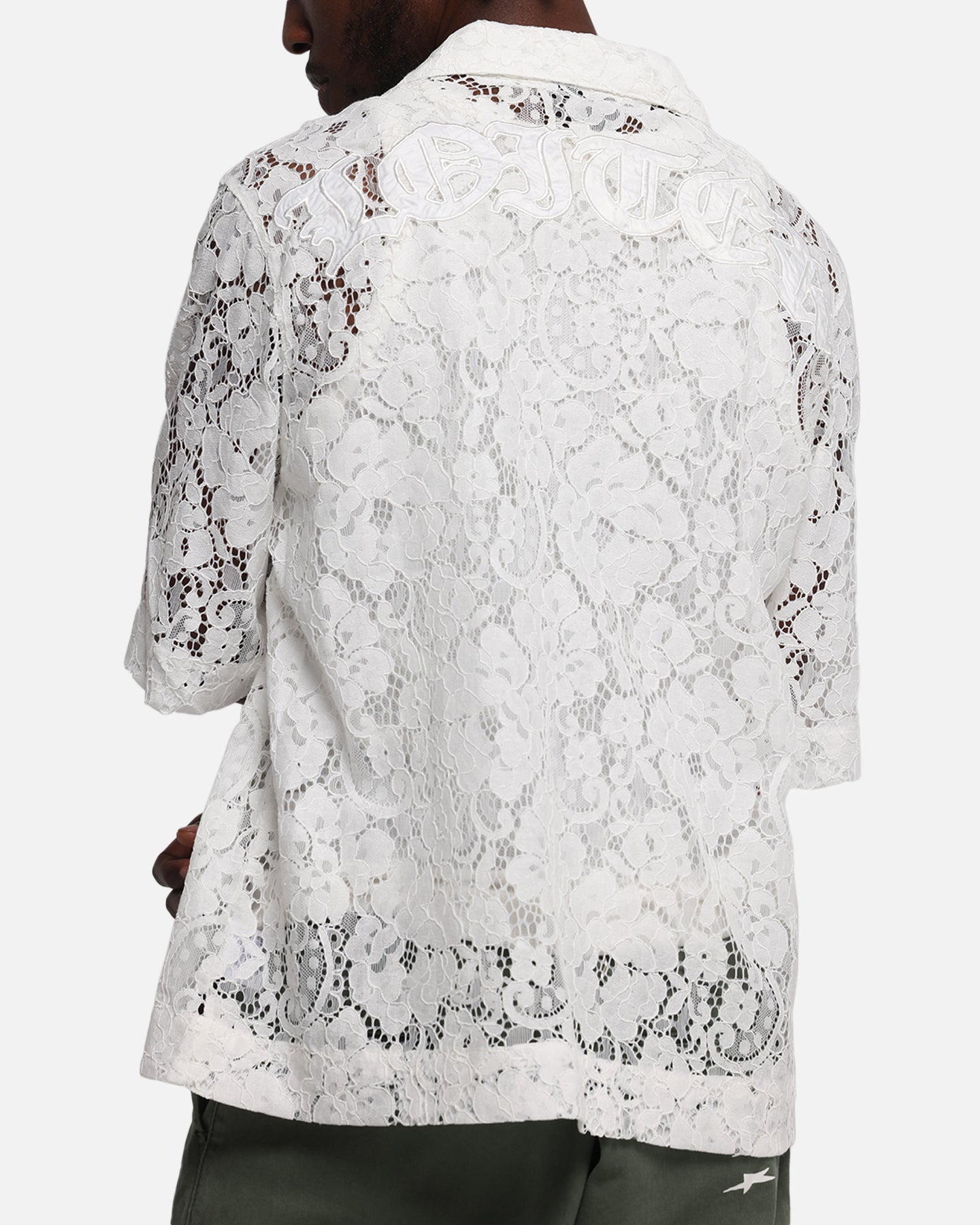 Loiter Lace Button Up Shirt Cream、mySite、zt4zffjzw