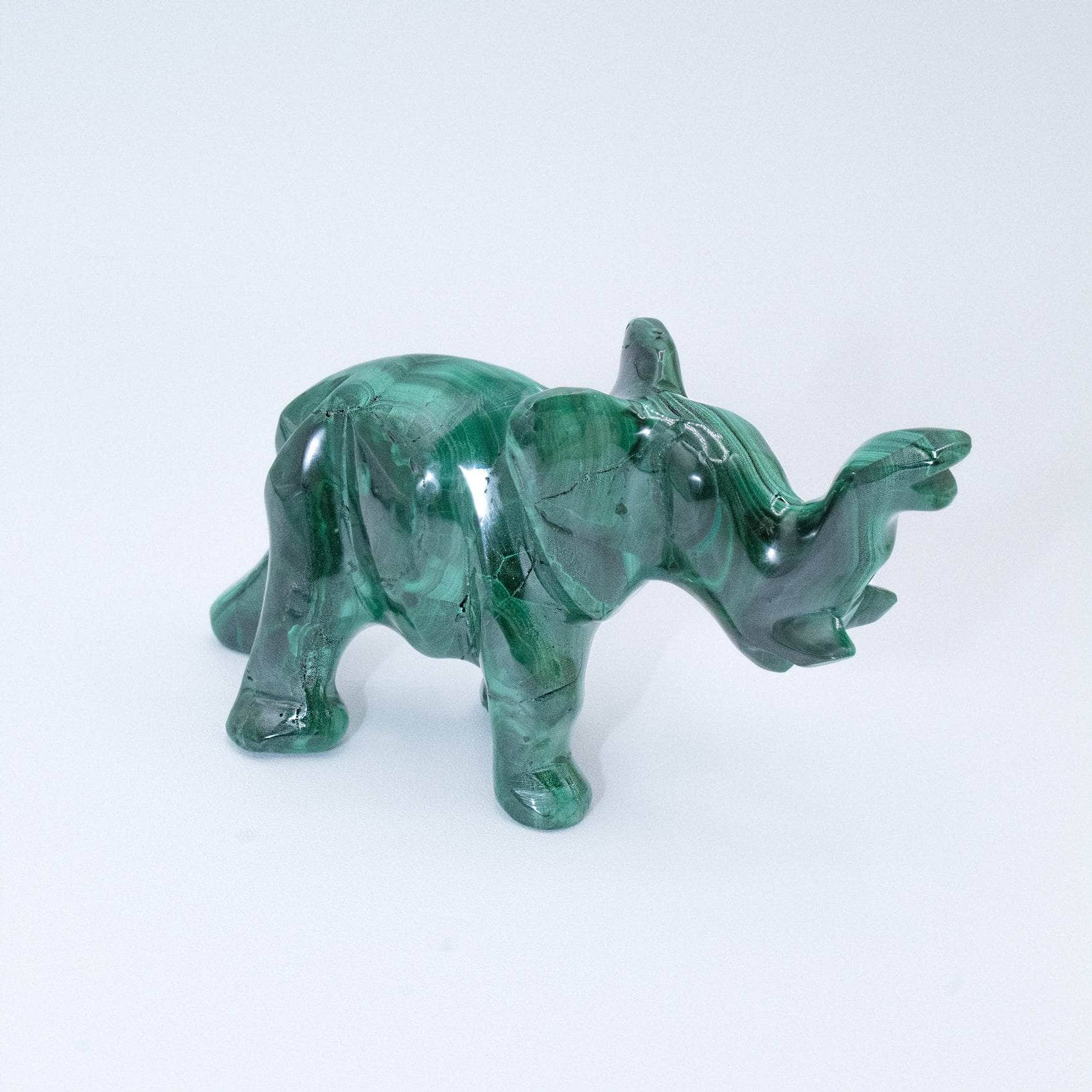 Genuine Malachite Elephants - Hand Carved - 1 of a Kind、mySite、hinf8tx79