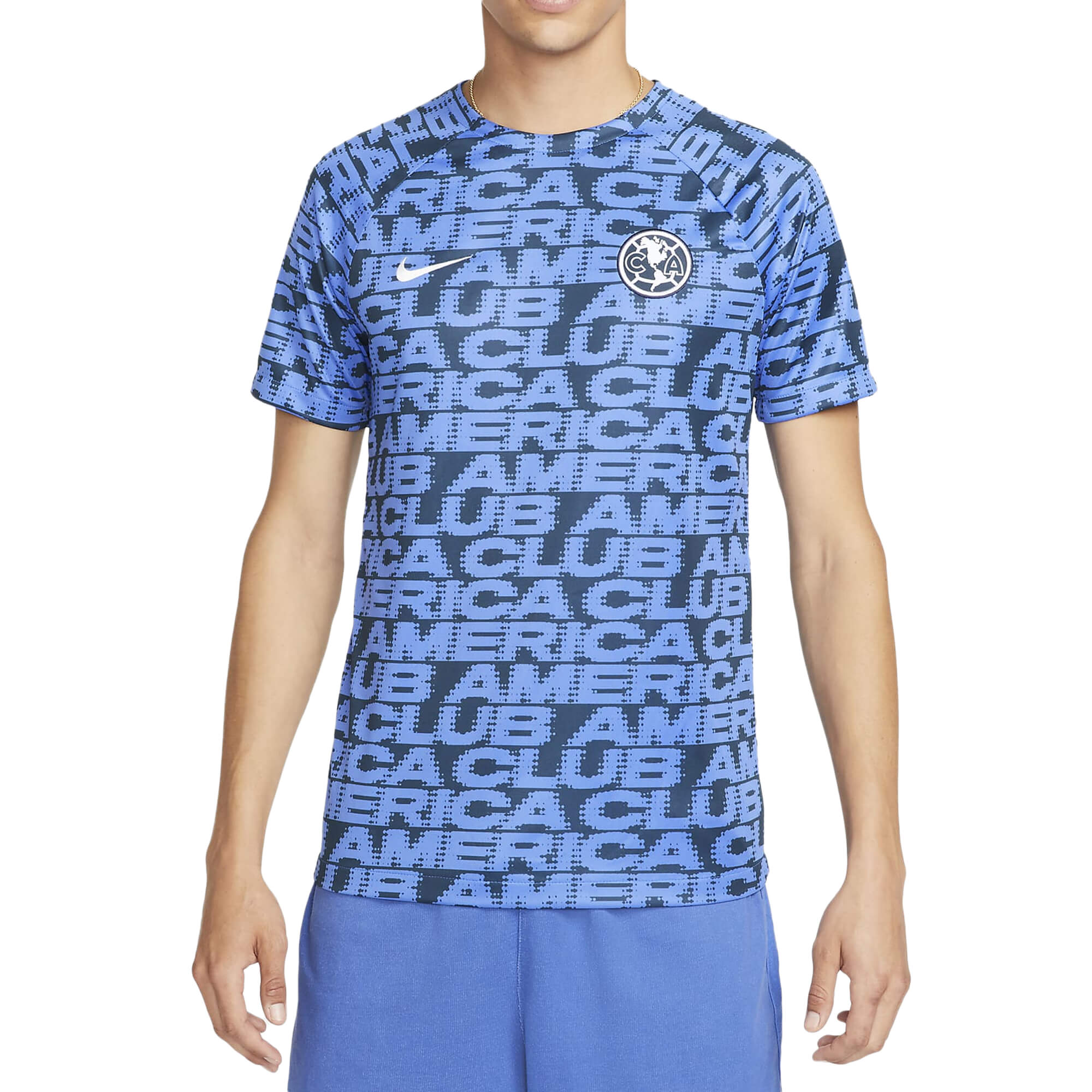 Nike Men's Club America 2022 Pre-Match Jersey Navy/White、mySite、noshort