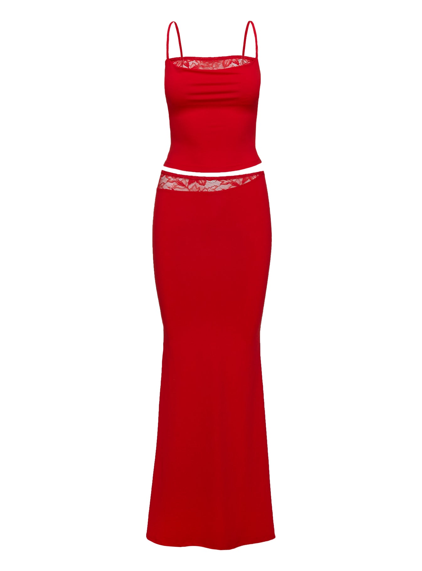 Desires Lace Detail Set Red、mySite、solidvoid