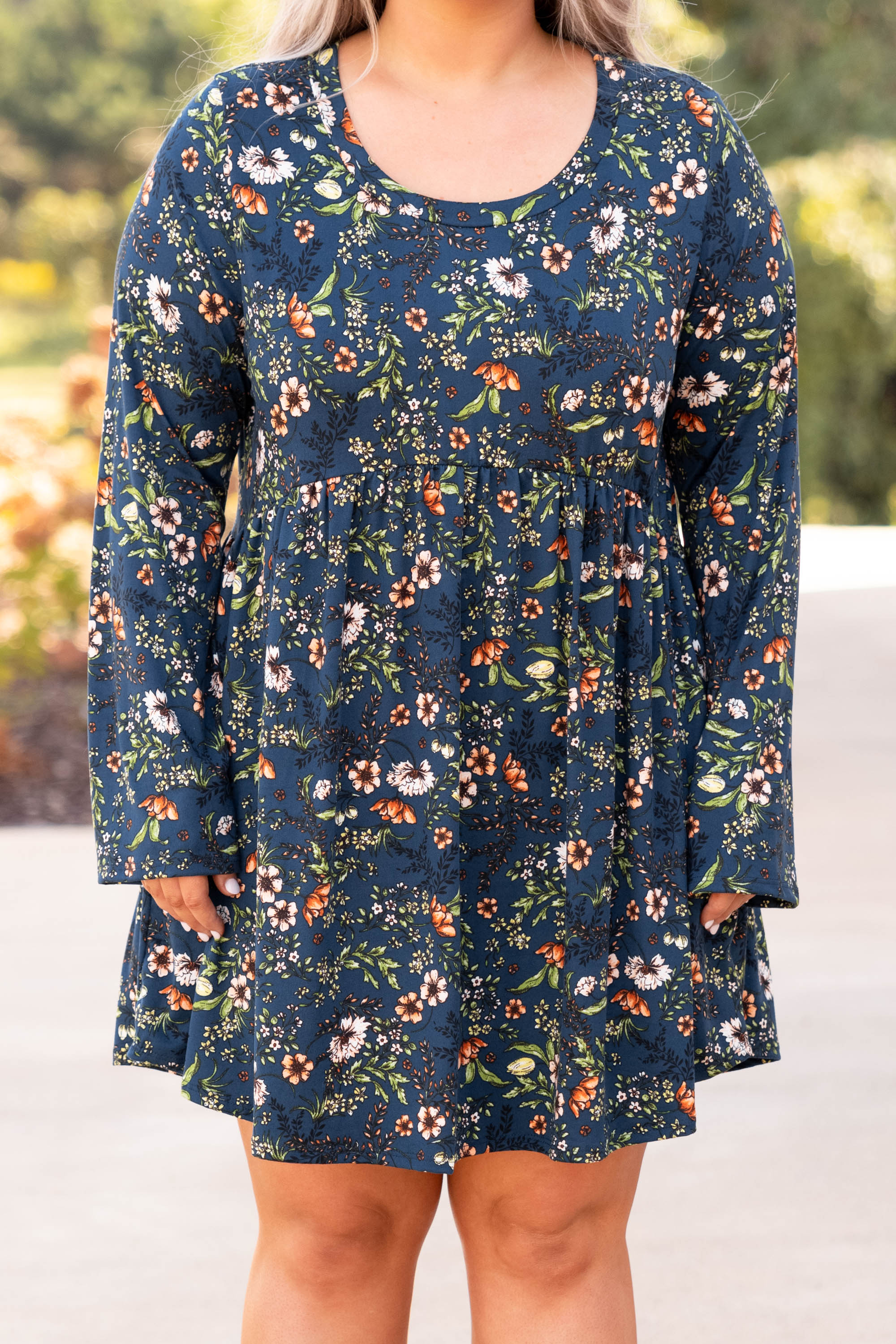  Garden Of Flowers Dress, Navy、mySite、justintrudeaud