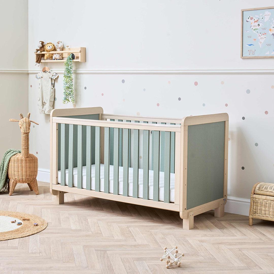  Tutti Bambini Kuba Cot Bed - Golden Oak / Sage Weave、mySite、merchandisen