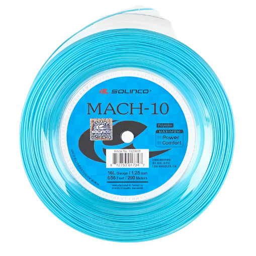 Solinco Mach-10 16L/1.25 Tennis String Reel (Blue)