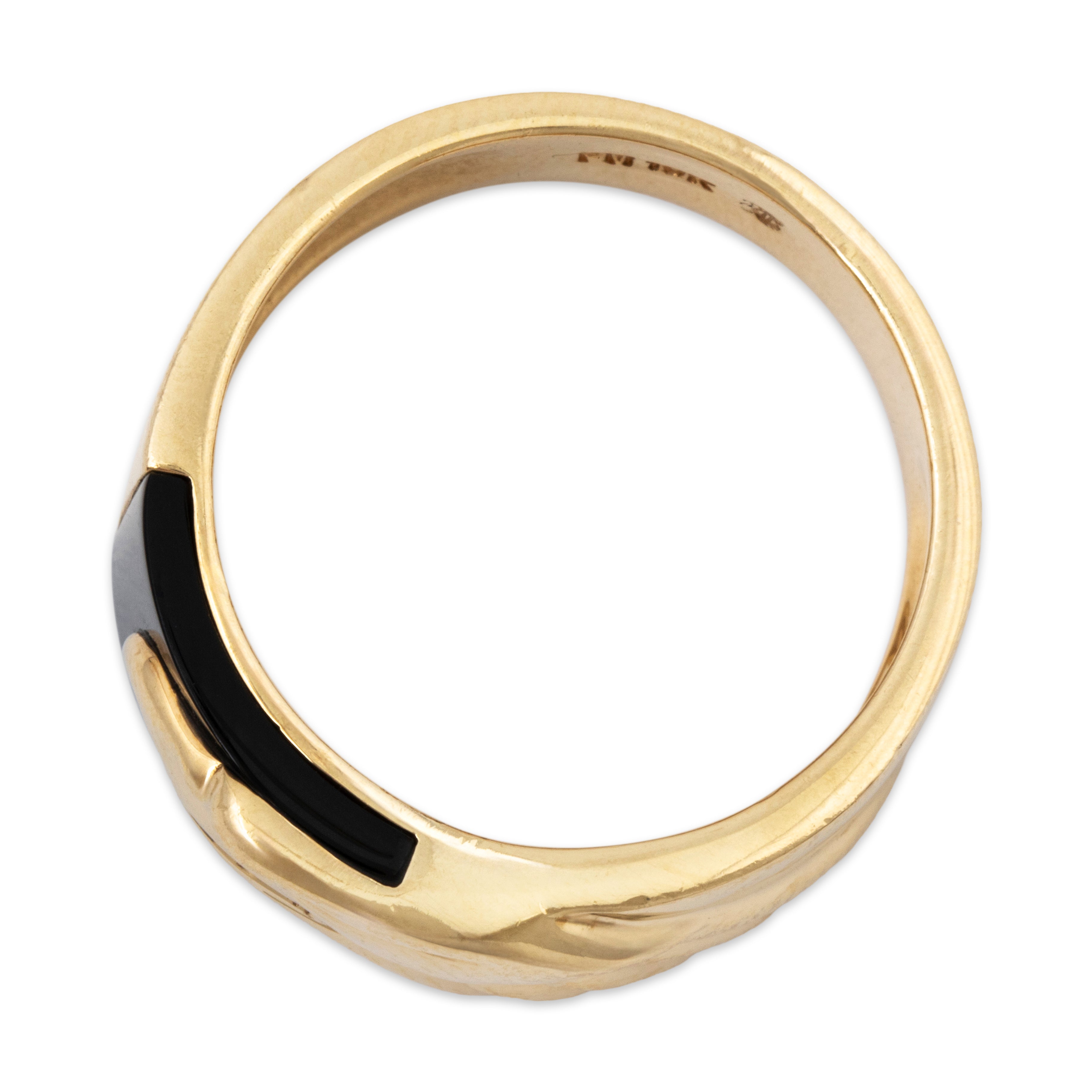 Vintage Large 10k Yellow Gold Onyx Diamond Figural Eagle Ring 11.75、mySite、hinf8tx79