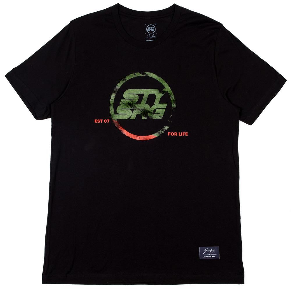  Stay Strong x Jonny Mole Distressed Icon T-shirt - Black、mySite、merchandisen