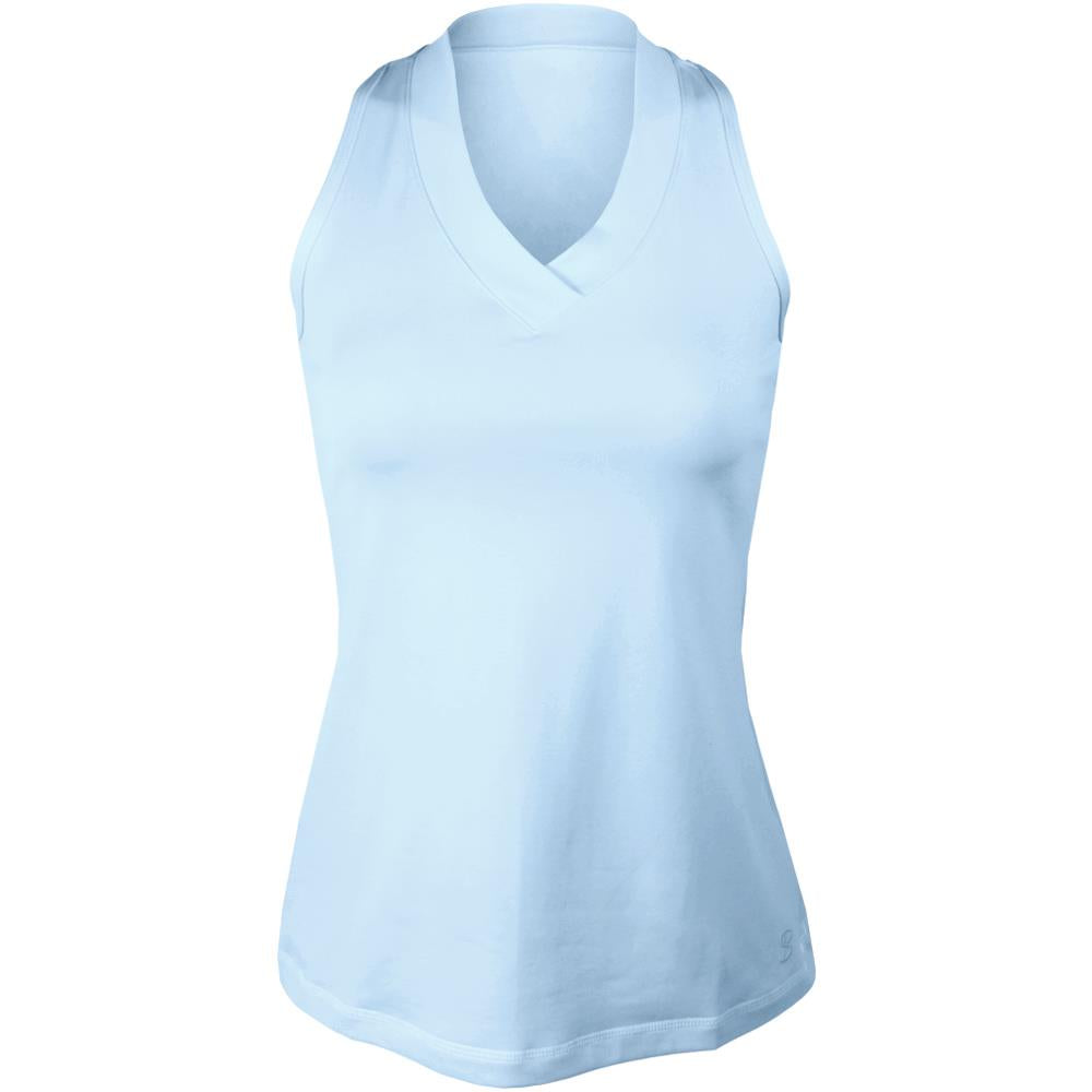 Sofibella Women's UV Colors Athletic Racerback Tank - Cloud、mySite、neckold