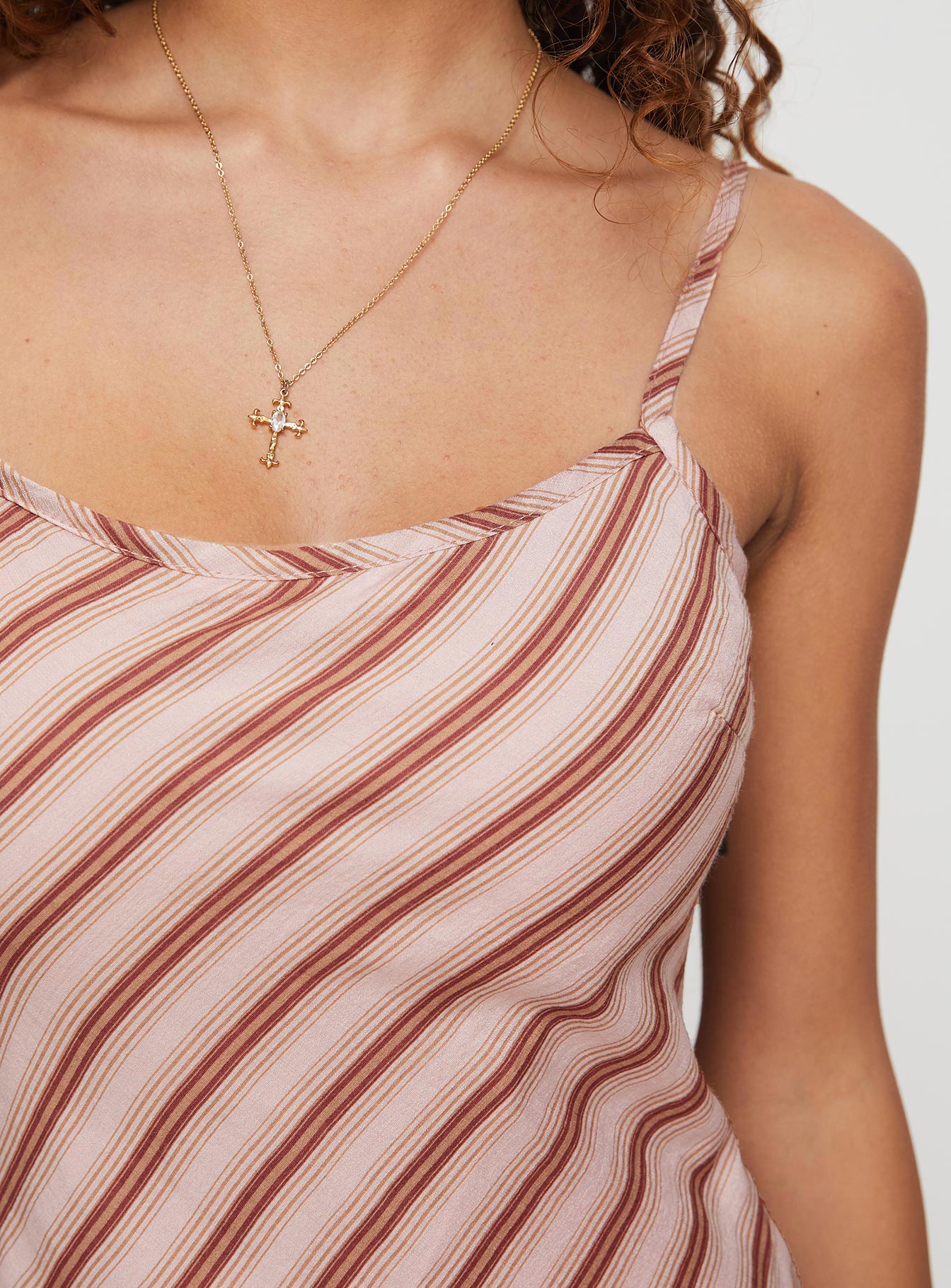 Rianne Maxi Dress Pink Stripe、mySite、solidvoid