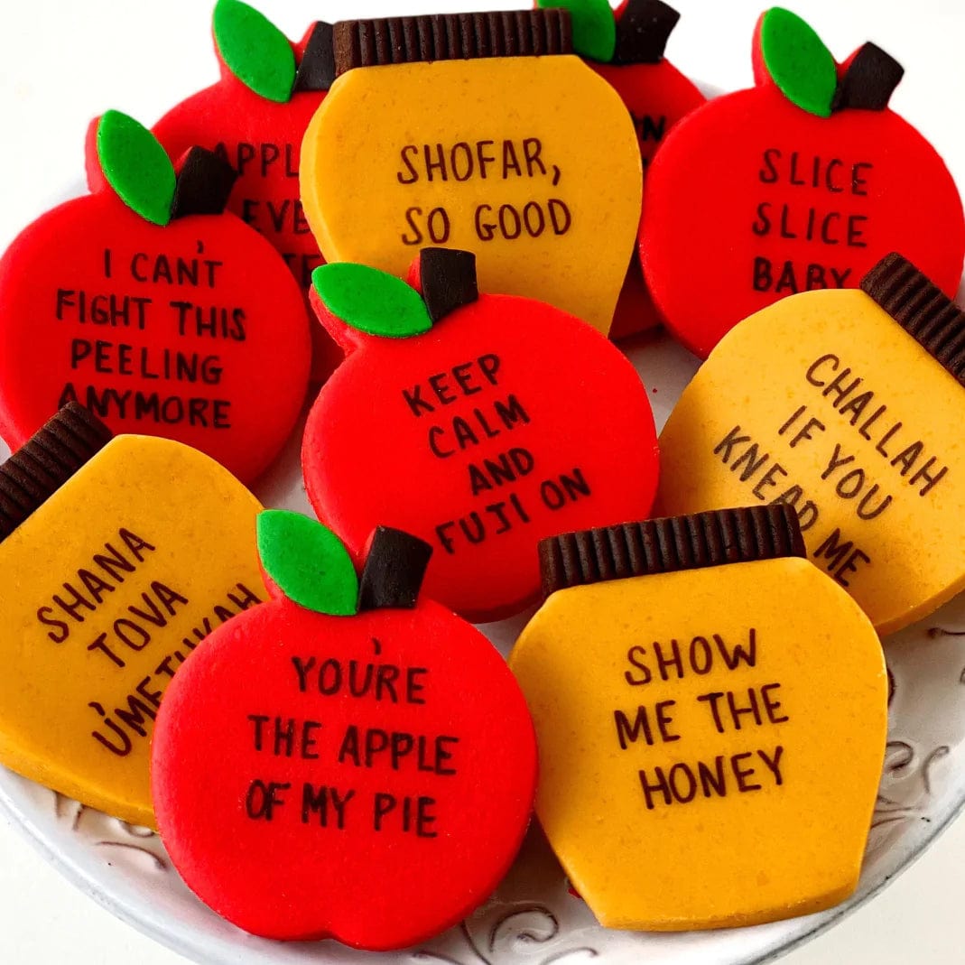 Marzipan Rosh Hashanah Apples & Honey Conversation Tiles、mySite、topwebapps