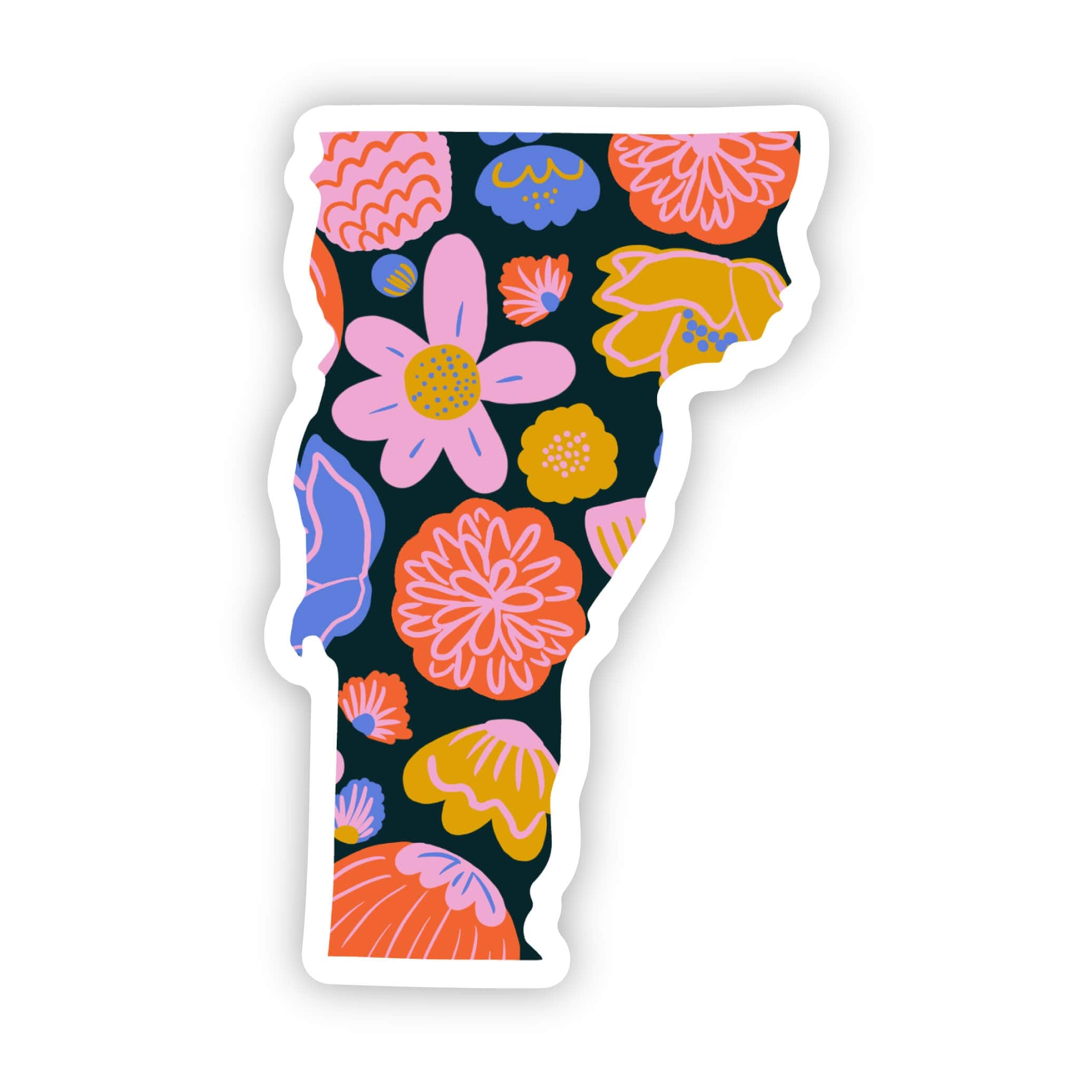  Vermont Sticker - Colorful Flower、mySite、elrpsem3k