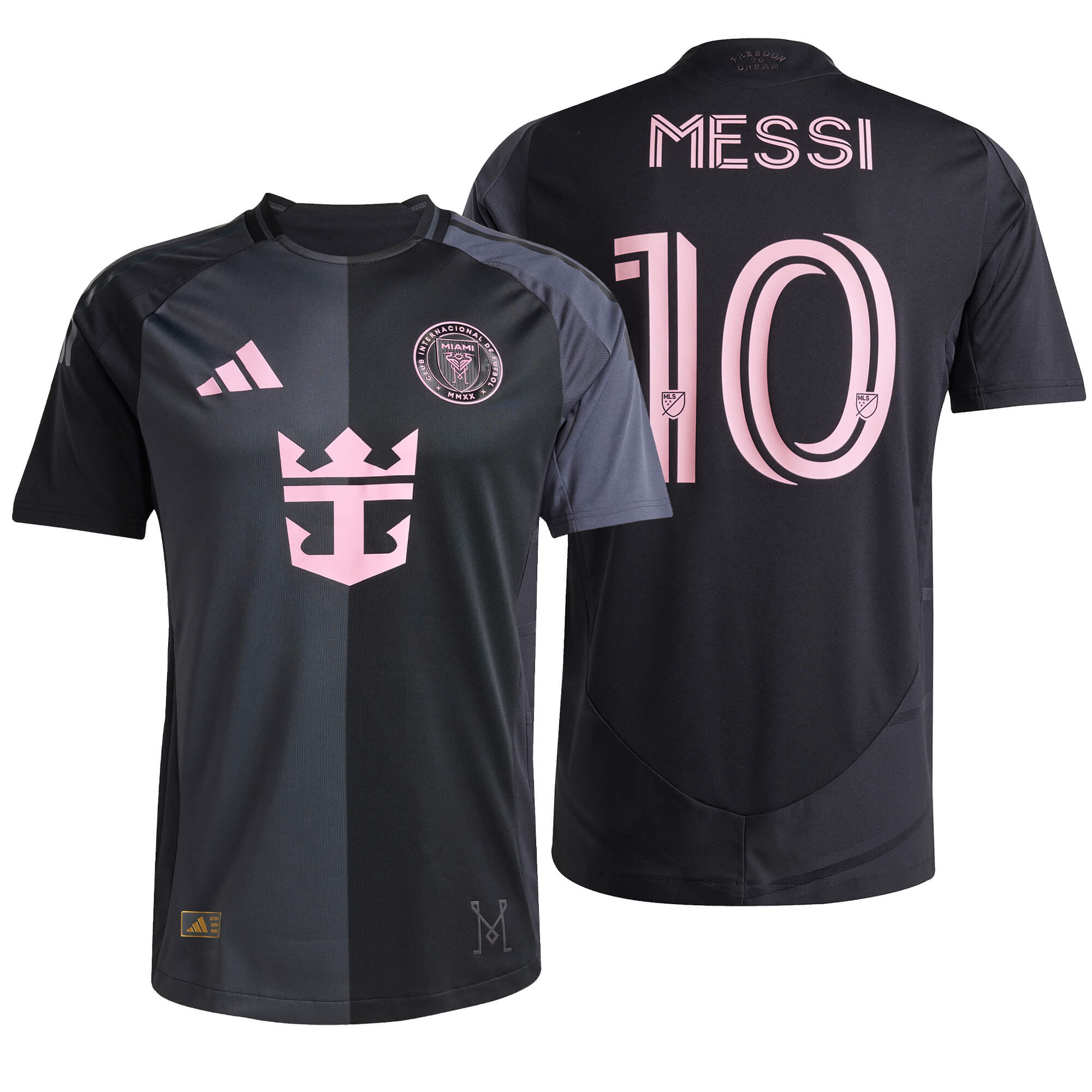 adidas Men's Inter Miami 2025/26 Authentic Away Jersey w/Messi #10 Printing、mySite、bottomscart