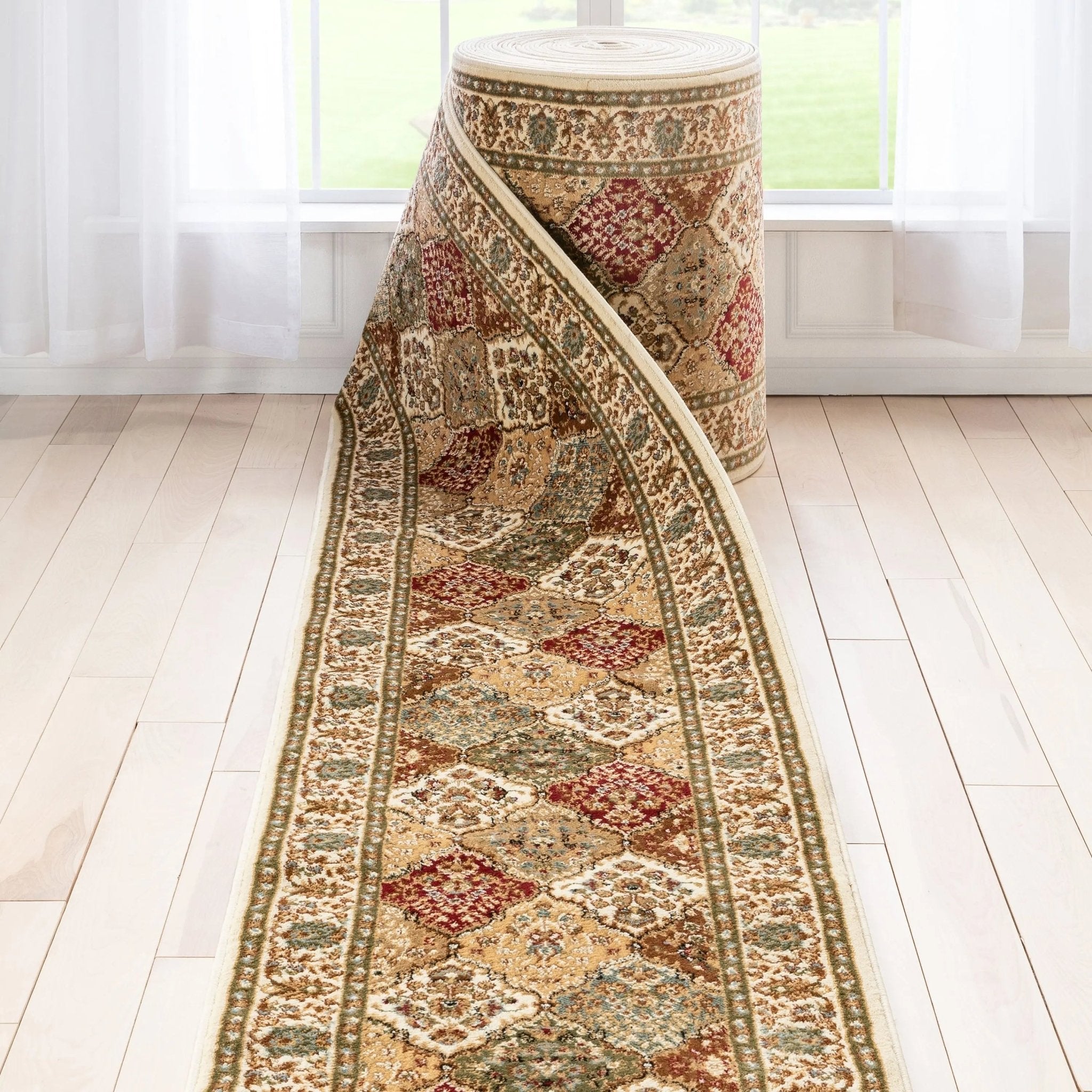 Custom Size Runner Emine Persian Trellis Transitional Red 27 Inch Wide x Choose Your Length Hallway Runner Rug、mySite、gigharbornorthrealestate