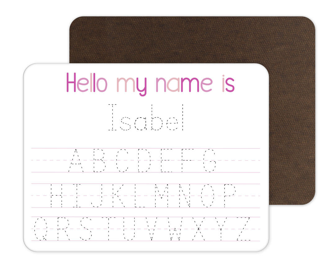  Kids Personalized Whiteboard | Pink Alphabet、mySite、layawaytickets