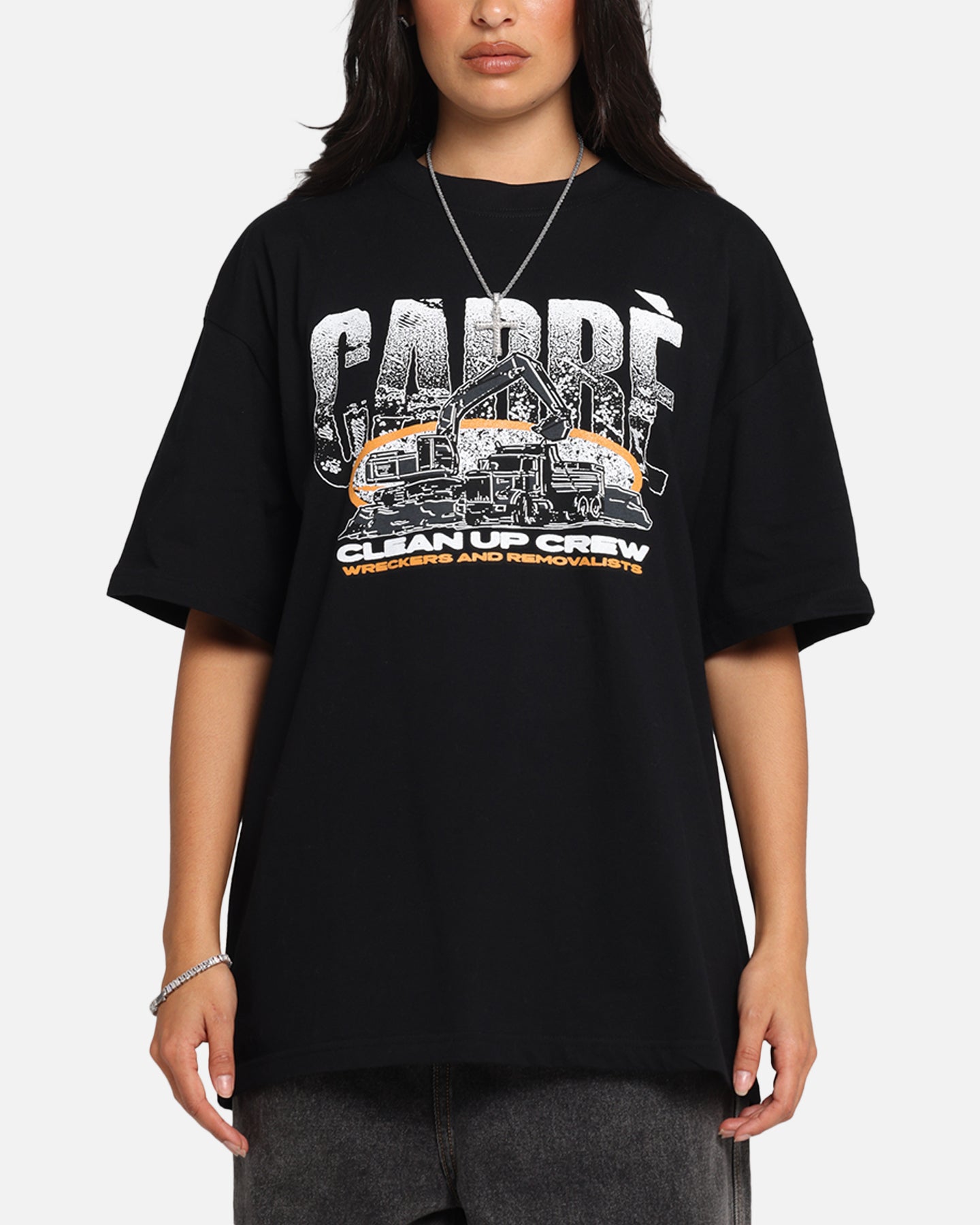 Carre Clean Up Crew T-Shirt Black、mySite、zt4zffjzw