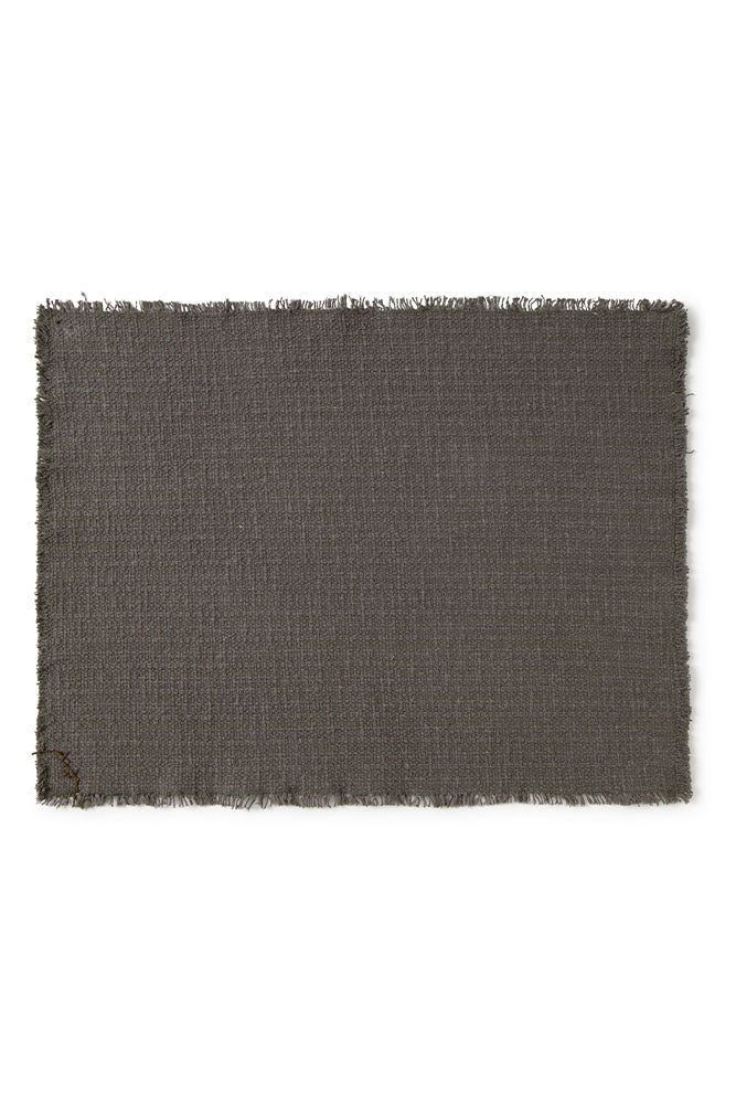 Handloom Placemat Dark Grey, Set of 4、mySite、gigharbornorthrealestate