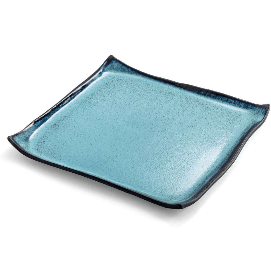 Handmade Blue Ceramic Matzah Tray by Israel Museum、mySite、topwebapps