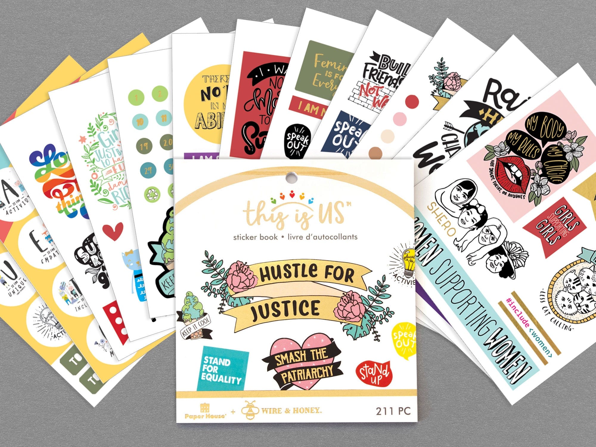  Planner Stickers Book - Hustle for Justice Minis、mySite、ghnorth