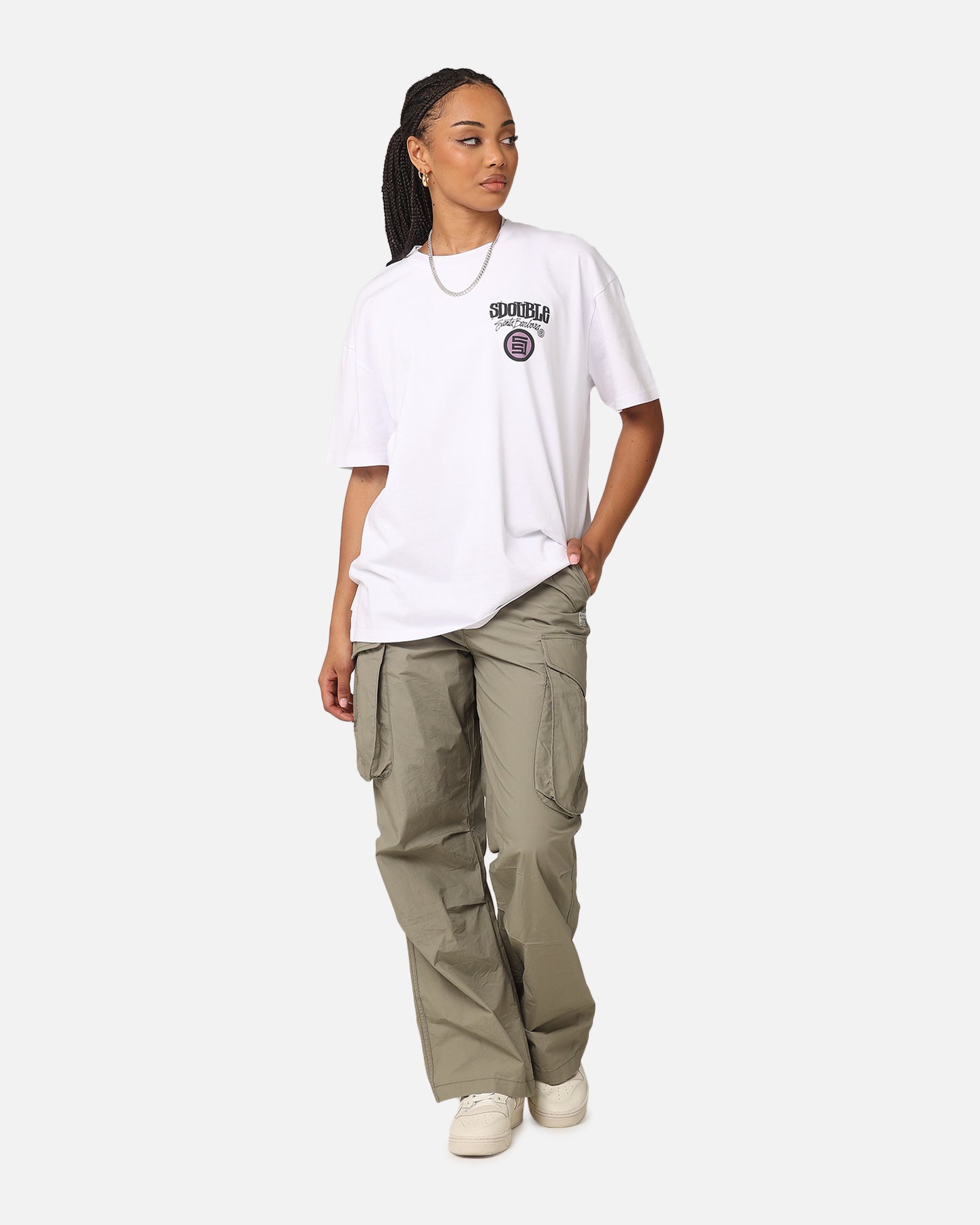 S Double Combo Platter T-Shirt Washed White、mySite、zt4zffjzw