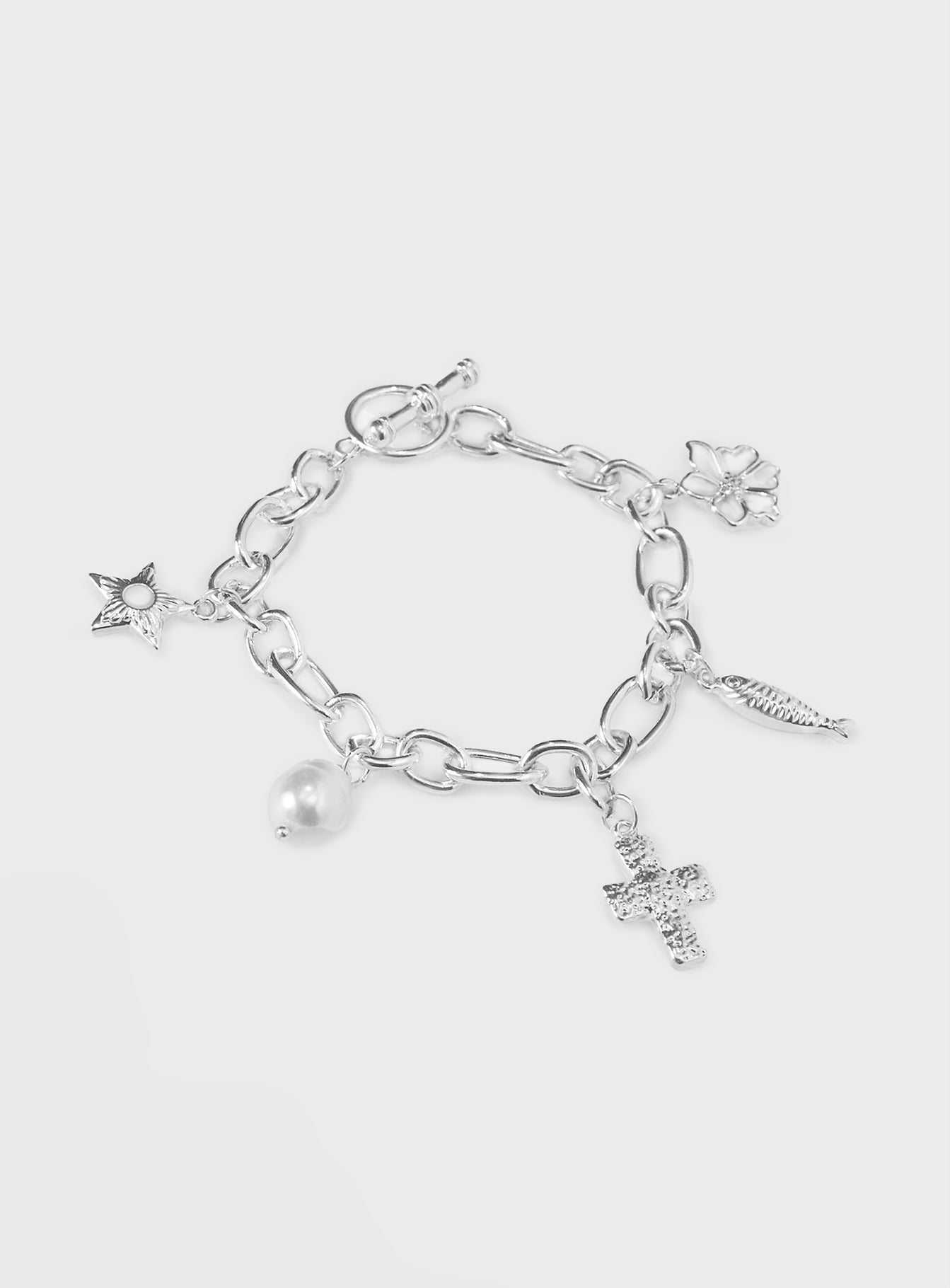 What A Catch Charm Bracelet Silver、mySite、solidvoid