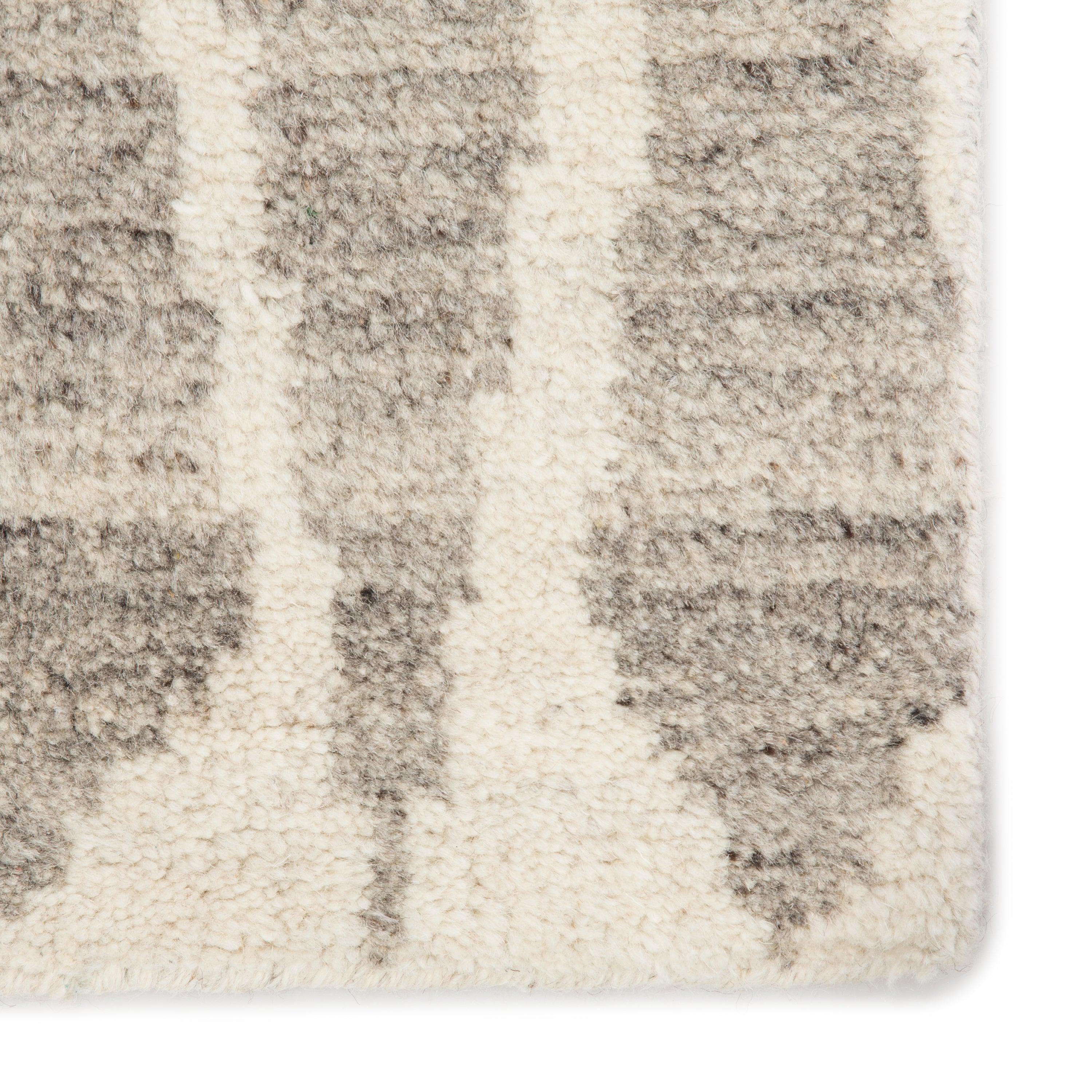Sabot Hand-Knotted Geometric Ivory Light Gray Area Rug、mySite、gigharbornorthrealestate