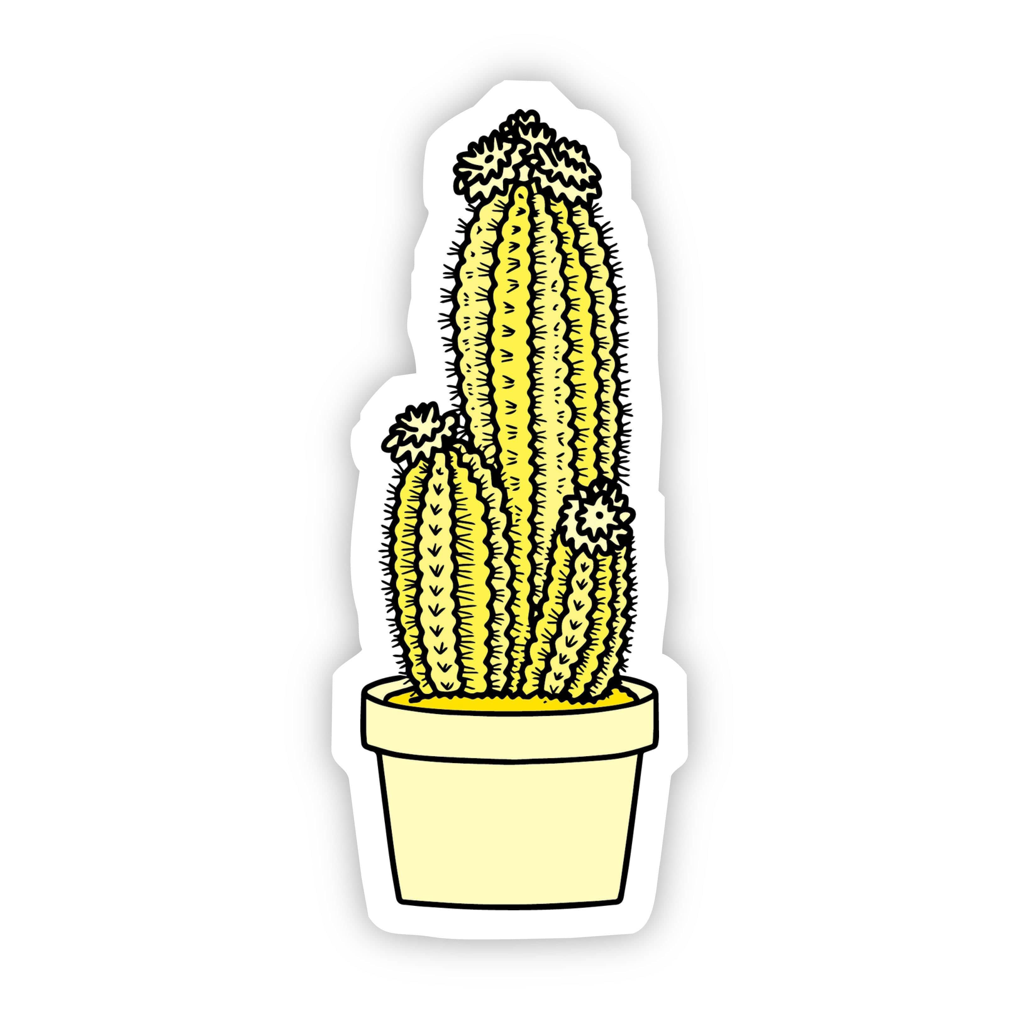  Yellow Cactus Aesthetic Sticker、mySite、elrpsem3k