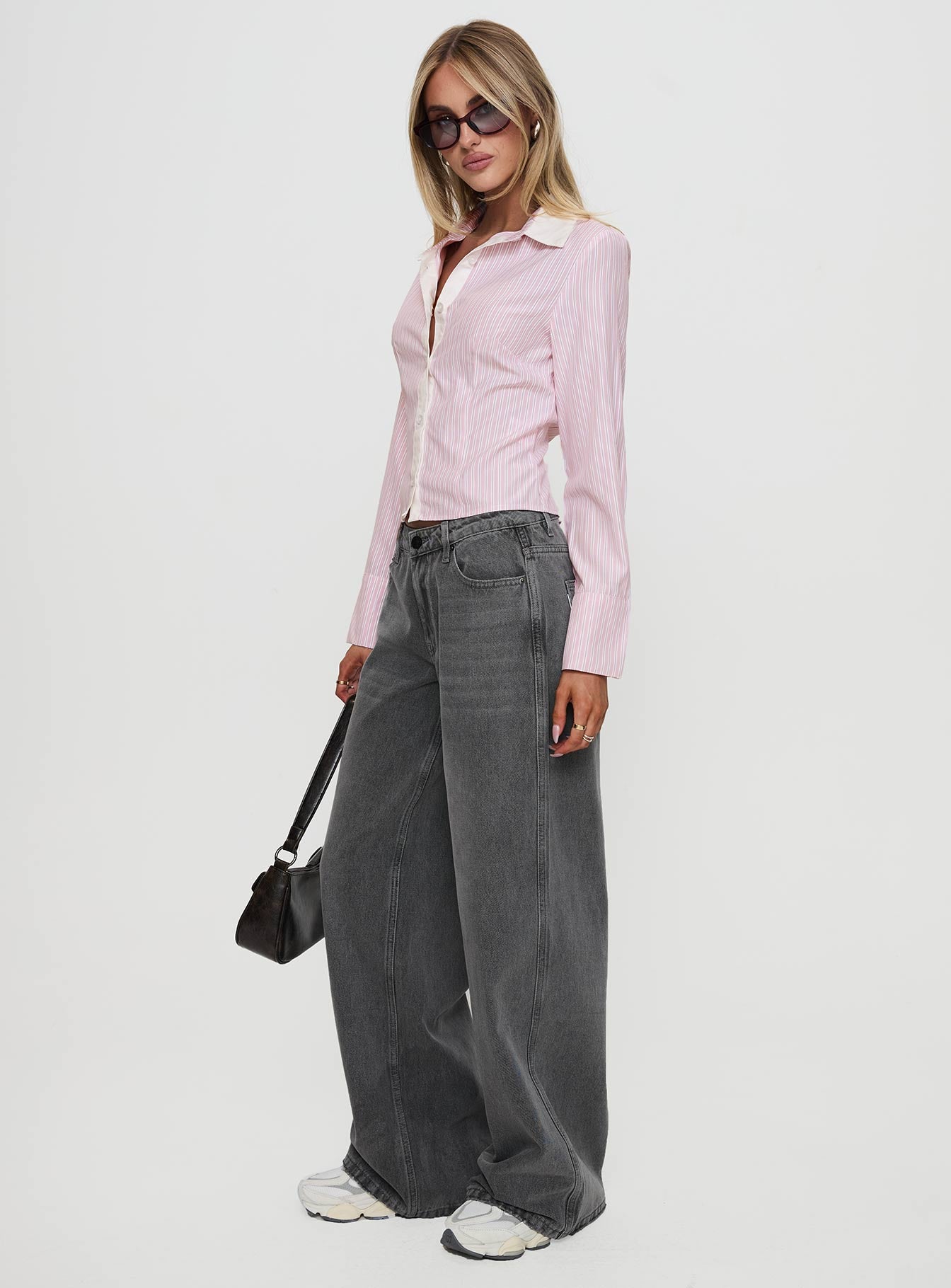 Ramos Low Rise Denim Jeans Grey Wash、mySite、solidvoid