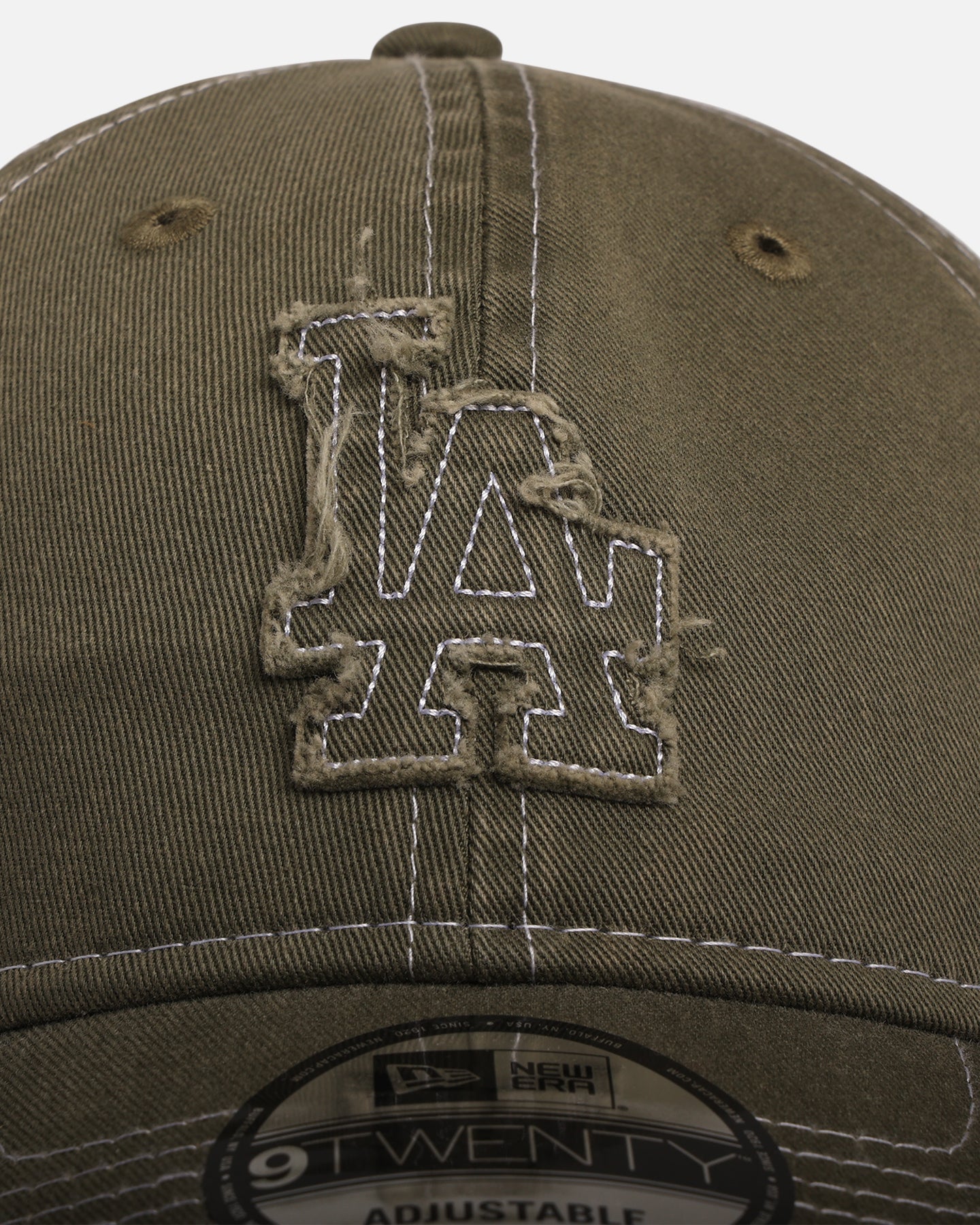 New Era Los Angeles Dodgers 'Frayed' 9TWENTY Strapback Green Med、mySite、zt4zffjzw