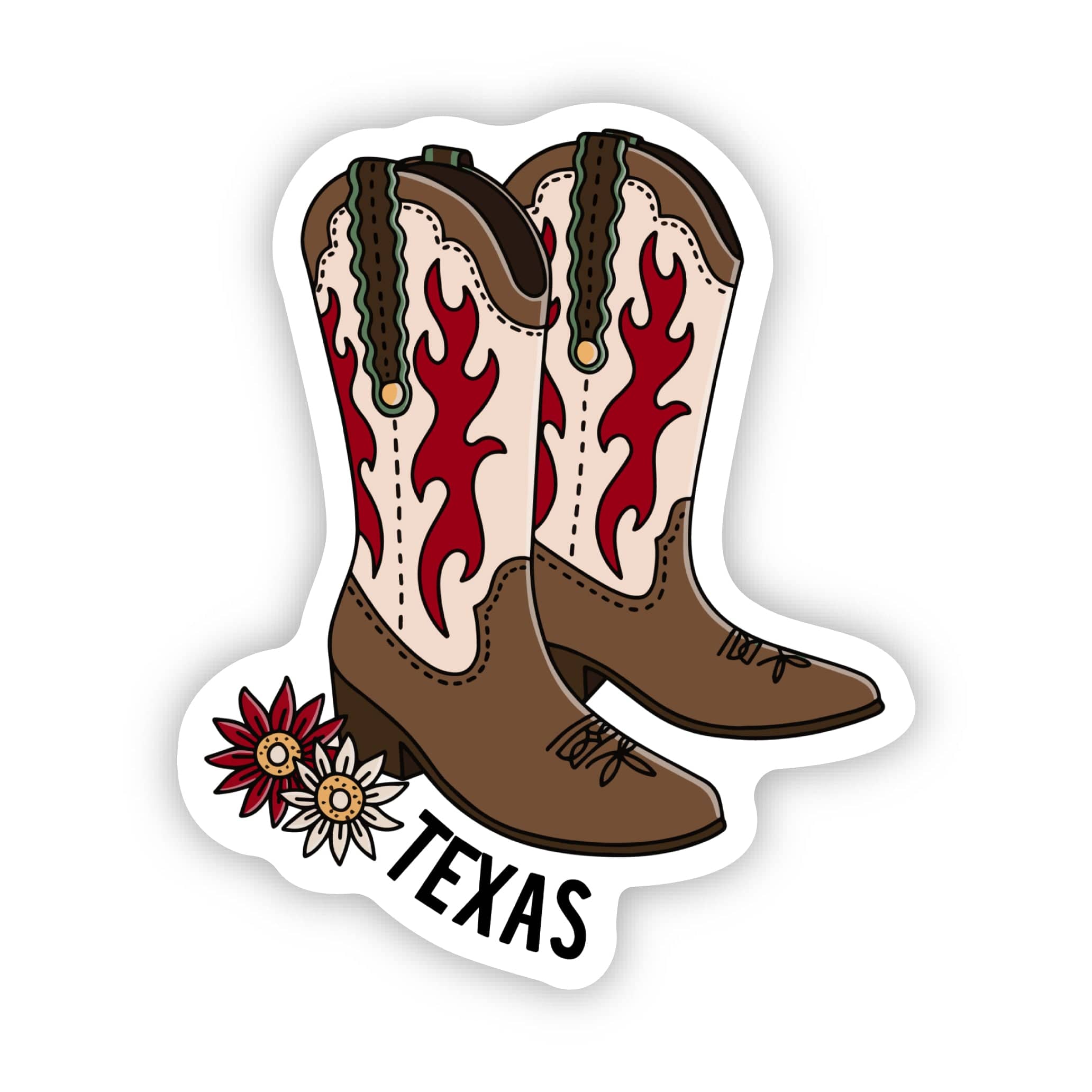  Texas Cowboy Boots Sticker、mySite、ghnorth