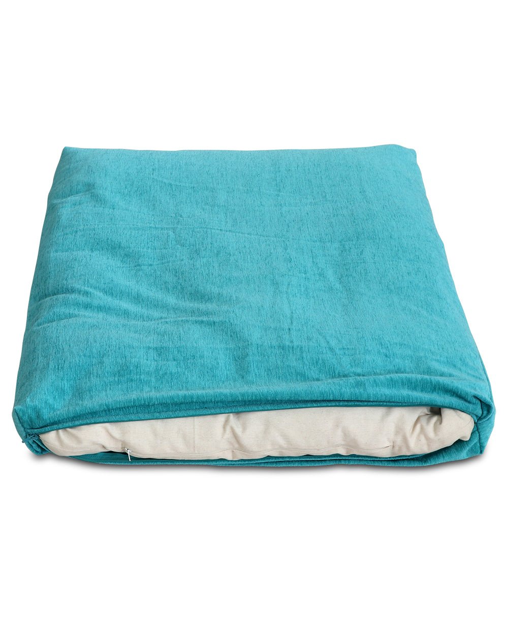 Turquoise Blue Zabuton Meditation Cushion、mySite、topwebapps