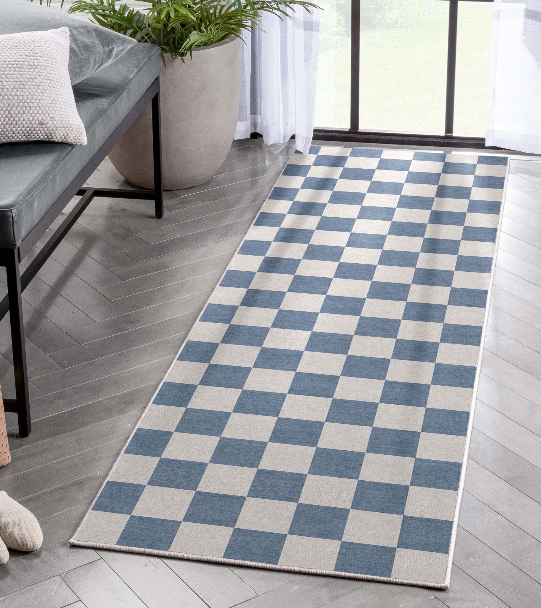 Squares Modern Geometric Boxes Flat-Weave Rug、mySite、gigharbornorthrealestate