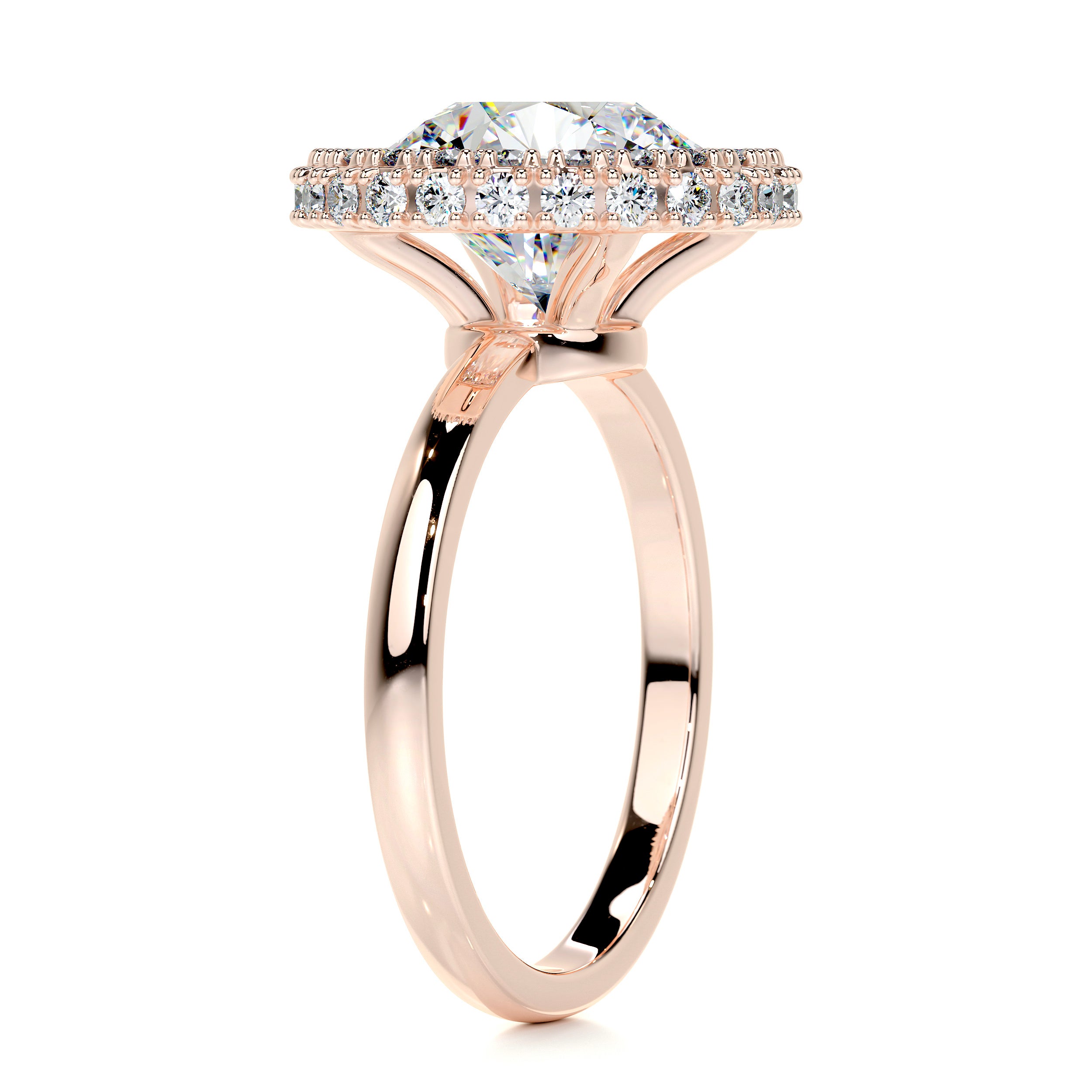 Rosalie Moissanite & Diamond Ring -14K Rose Gold、mySite、hinf8tx79