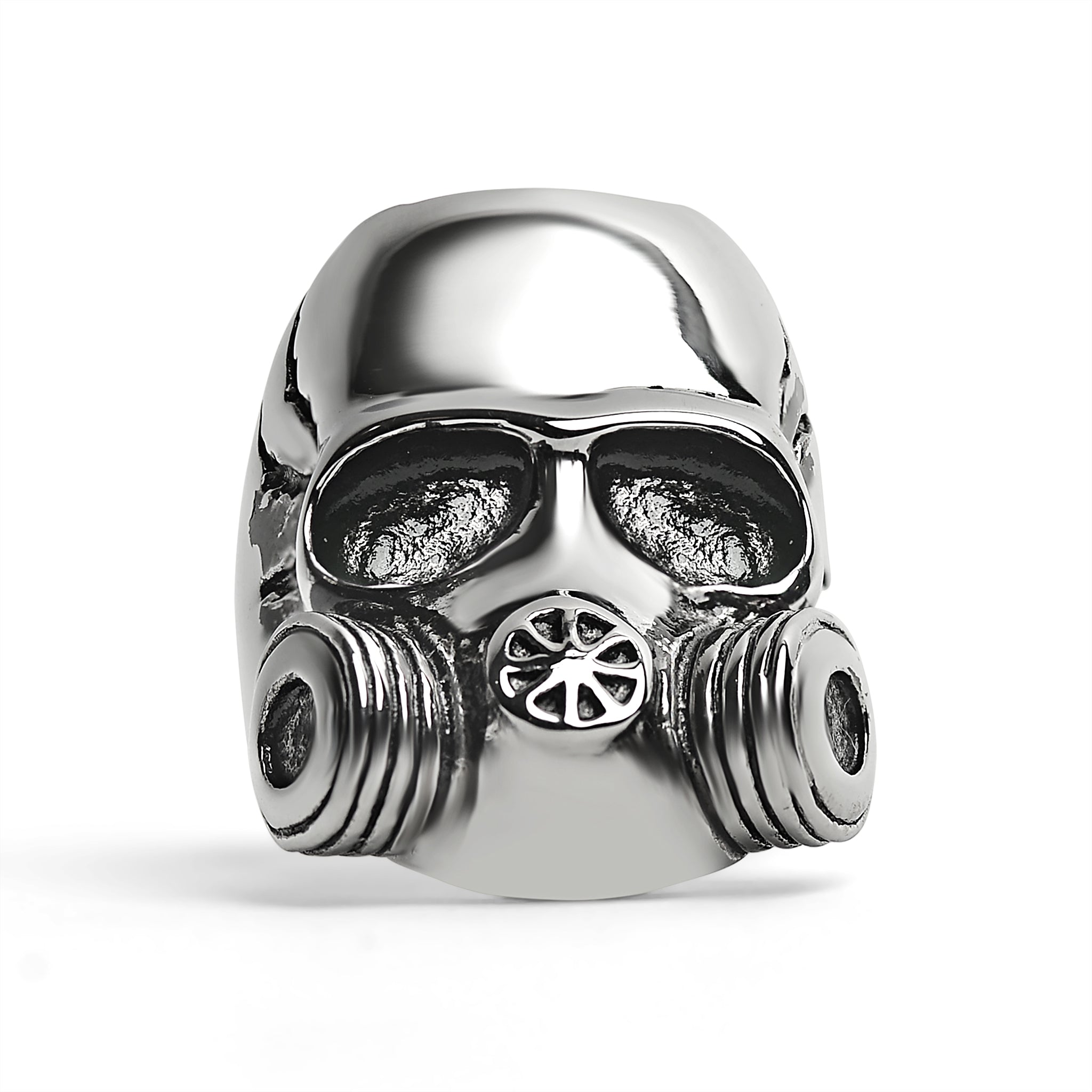 Stainless Steel Gas Mask Skull Ring / SCR4106、mySite、dreamappss