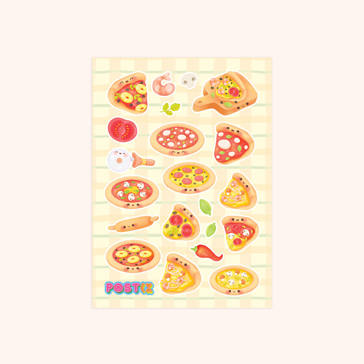  Pizza Pies Matte Sticker Sheet、mySite、ghnorth