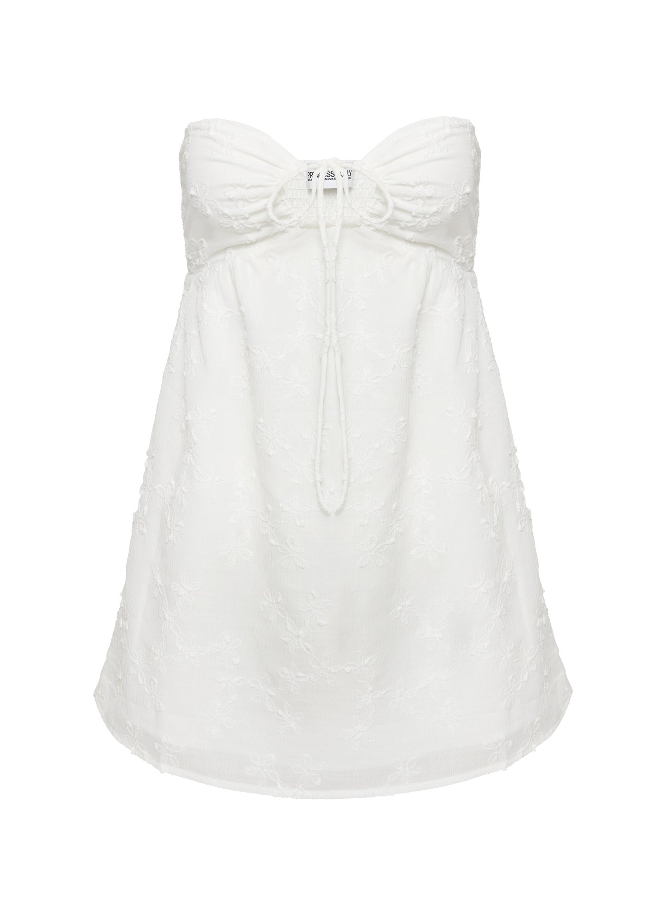 Rosenberg Strapless Mini Dress White、mySite、solidvoid