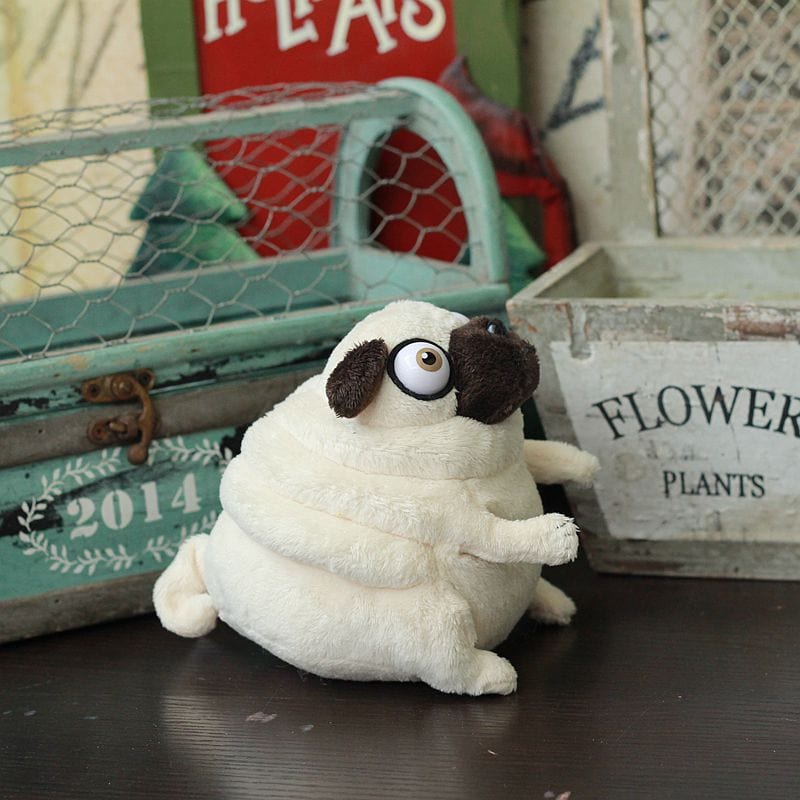 Pug Doggy Funny Bug-eyed Plush Pug Stuffed Animal Too Cute!、mySite、g9winljtr