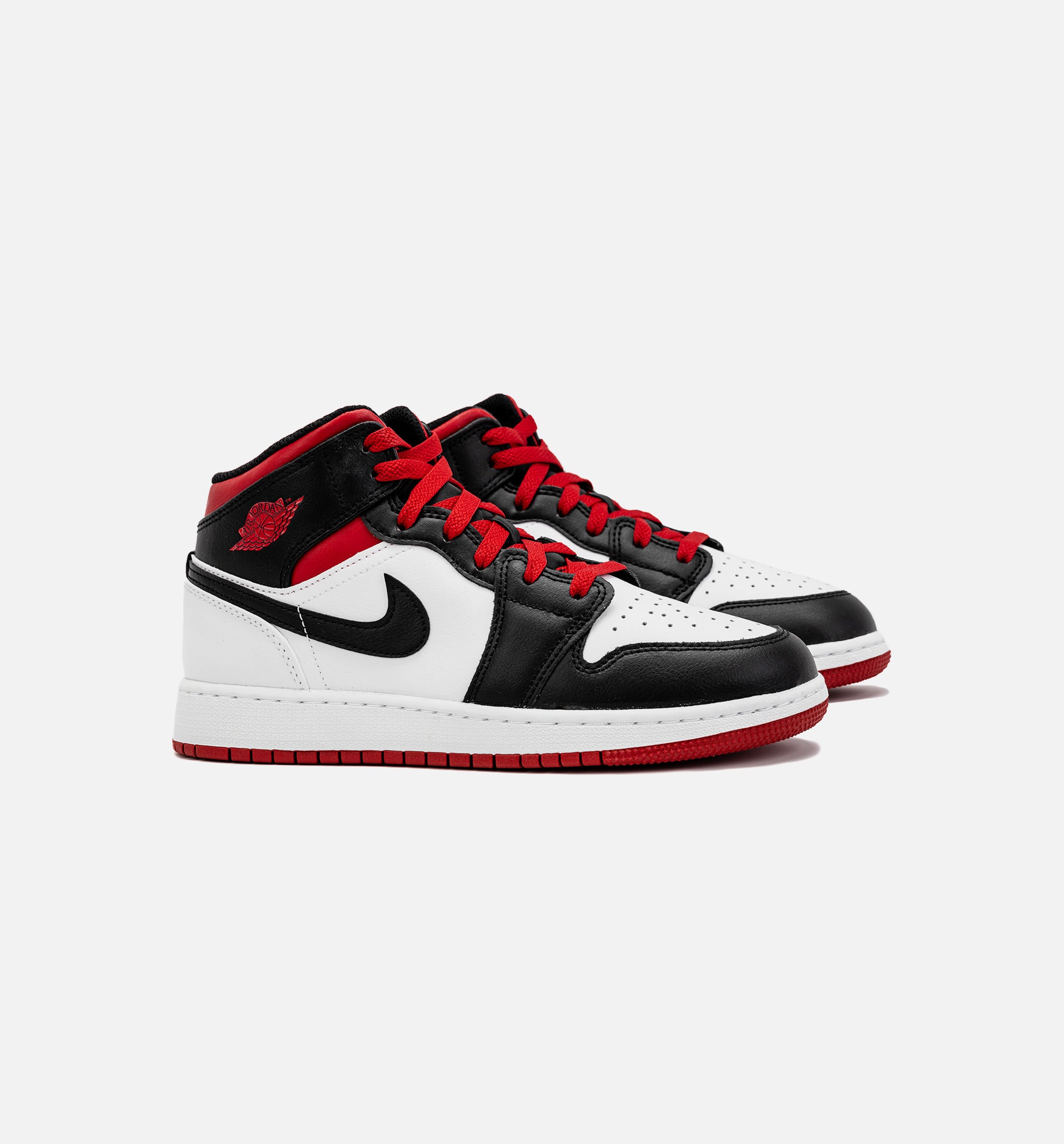 Air Jordan 1 Retro Mid Gym Red Grade School Lifestyle Shoe - Black/Red、mySite、dreamappss