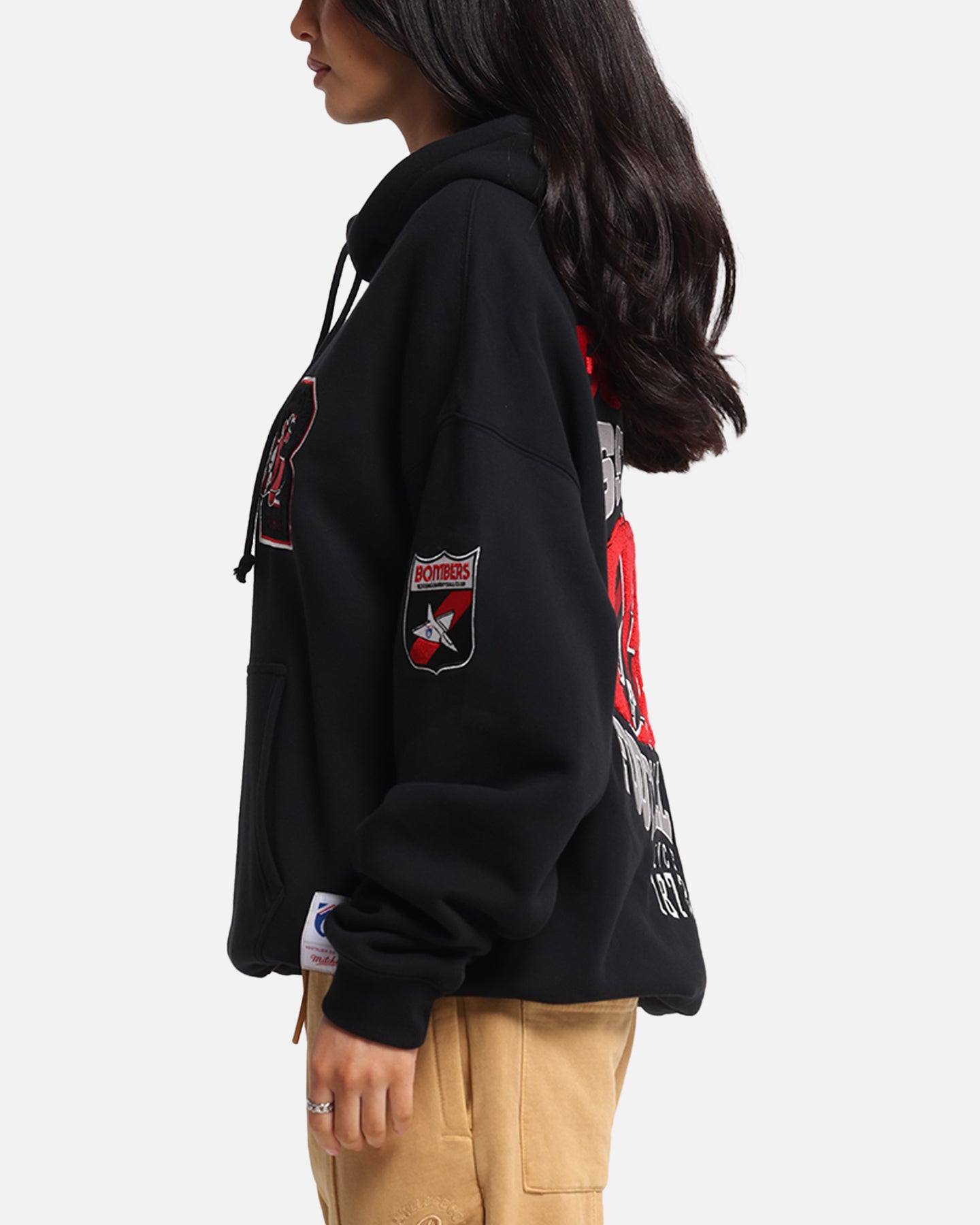 Mitchell & Ness Essendon Bombers Team Hoodie Solid Black、mySite、zt4zffjzw