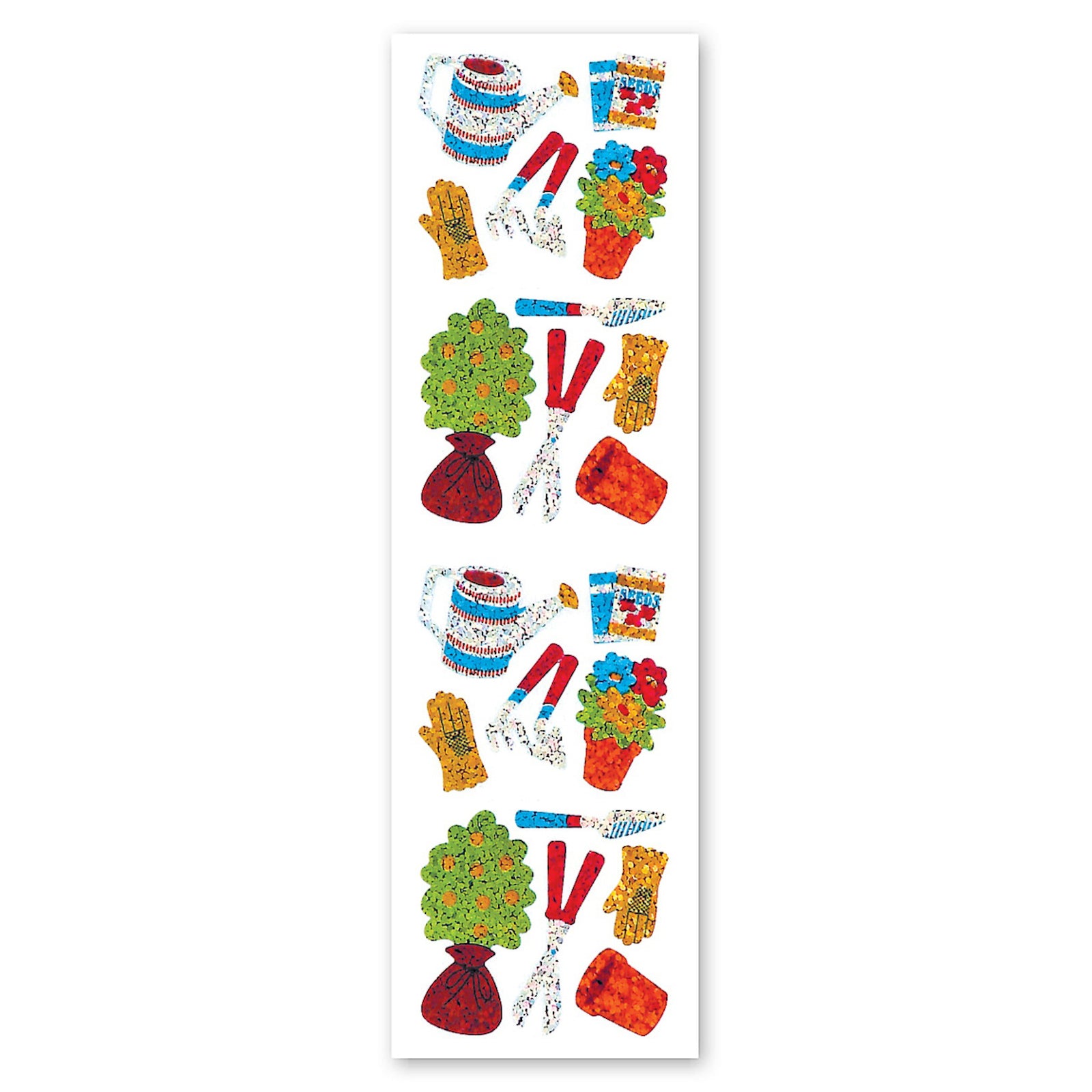  Garden Sparkly Prismatic Stickers - Packaged、mySite、ghnorth