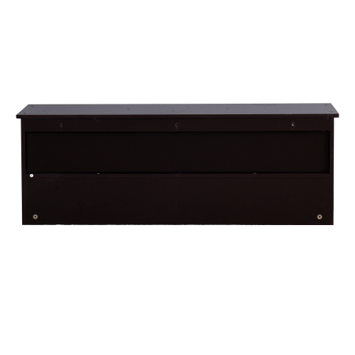 White Entryway Wall Mounted Coat Rack with 4 Dual Hooks Living Room Wooden Storage Shelf、、casual