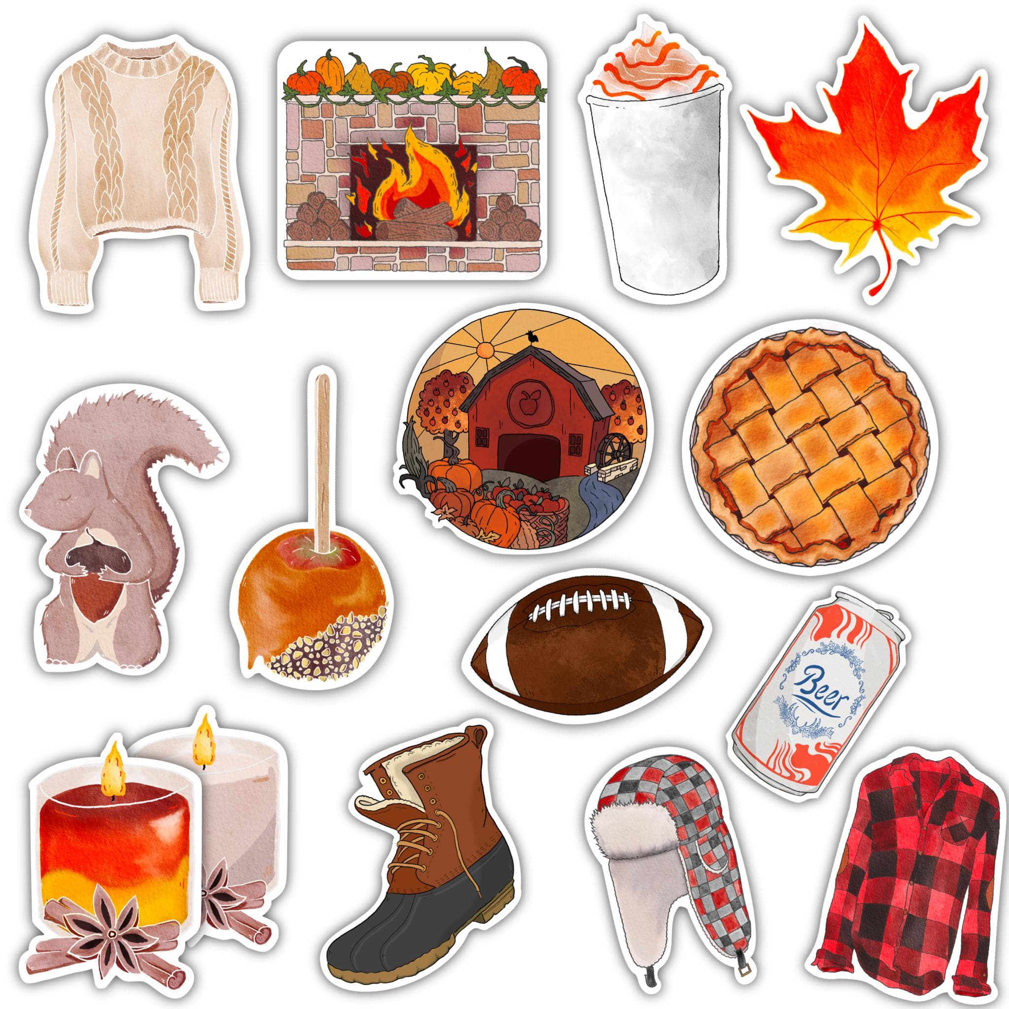  Fall Sticker 15 Pack、mySite、elrpsem3k