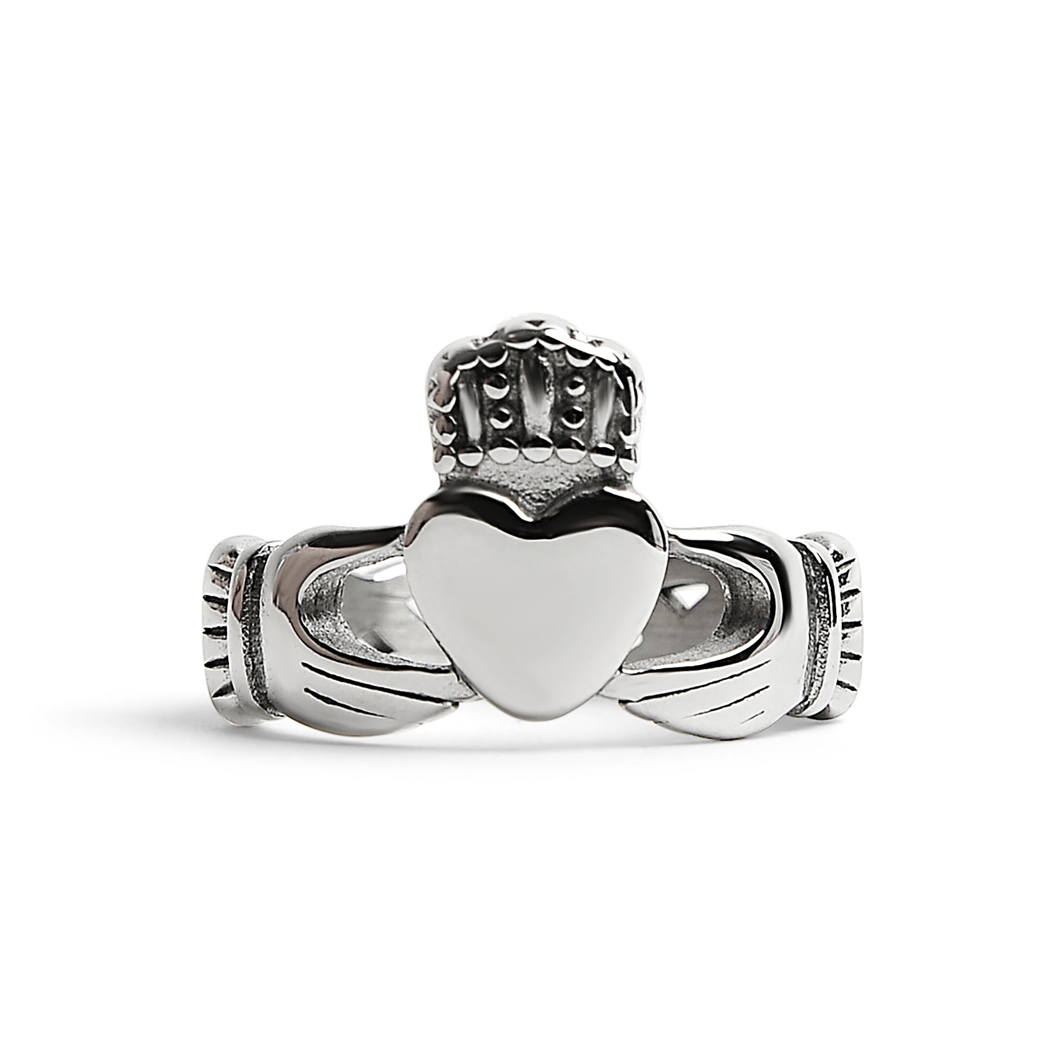 Stainless Steel Detailed Claddagh Ring / SCR4049、mySite、dreamappss