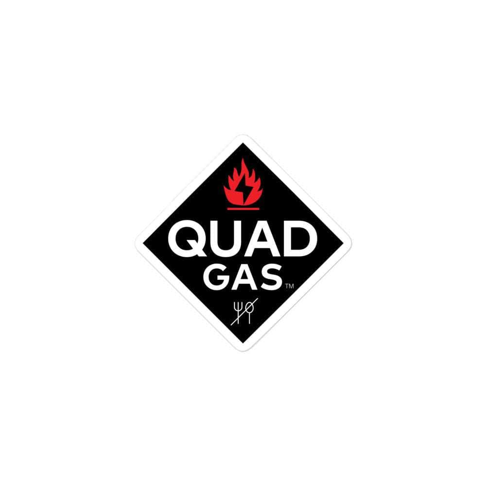  Quad Gas Logo Sticker (Print on Demand) - Choose 3/4/5.5、mySite、merchandisen