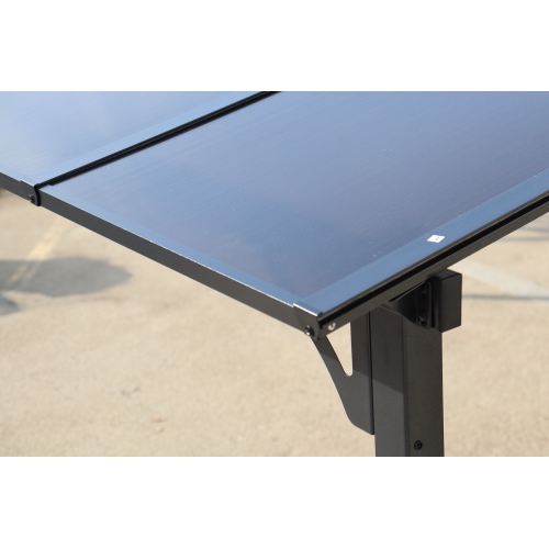 10' x 10' Outdoor Pergola Gazebo,Wall-Mounted Lean to Metal Awning Gazebo with Roof,Large Heavy Duty for Patio,Decks,Backyard、、eastwooduniform